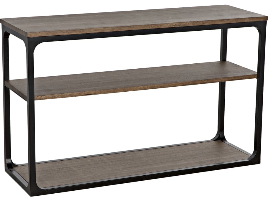 Noir Novie Rectangular Wood Console Table