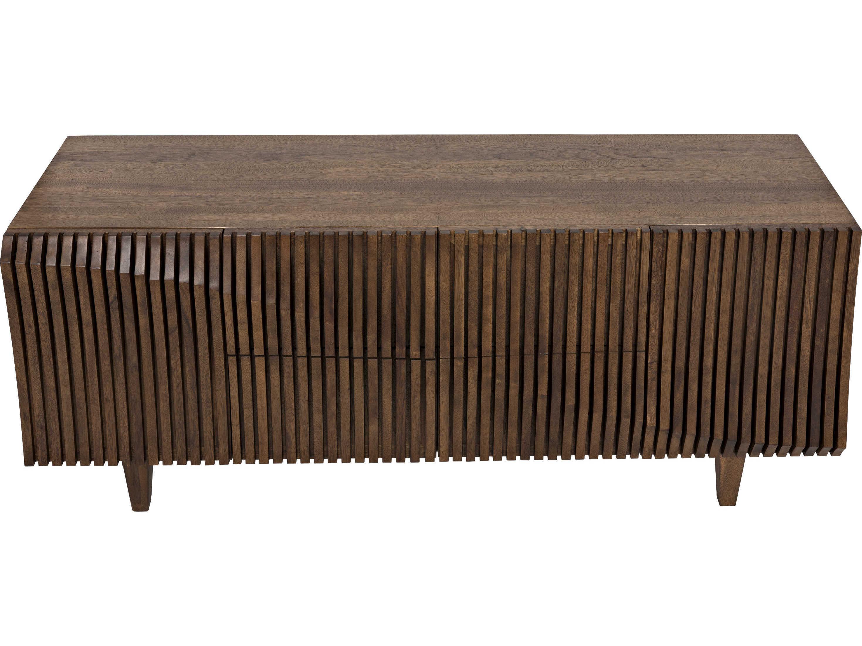 Noir 78" Walnut Wood Dark Sideboard