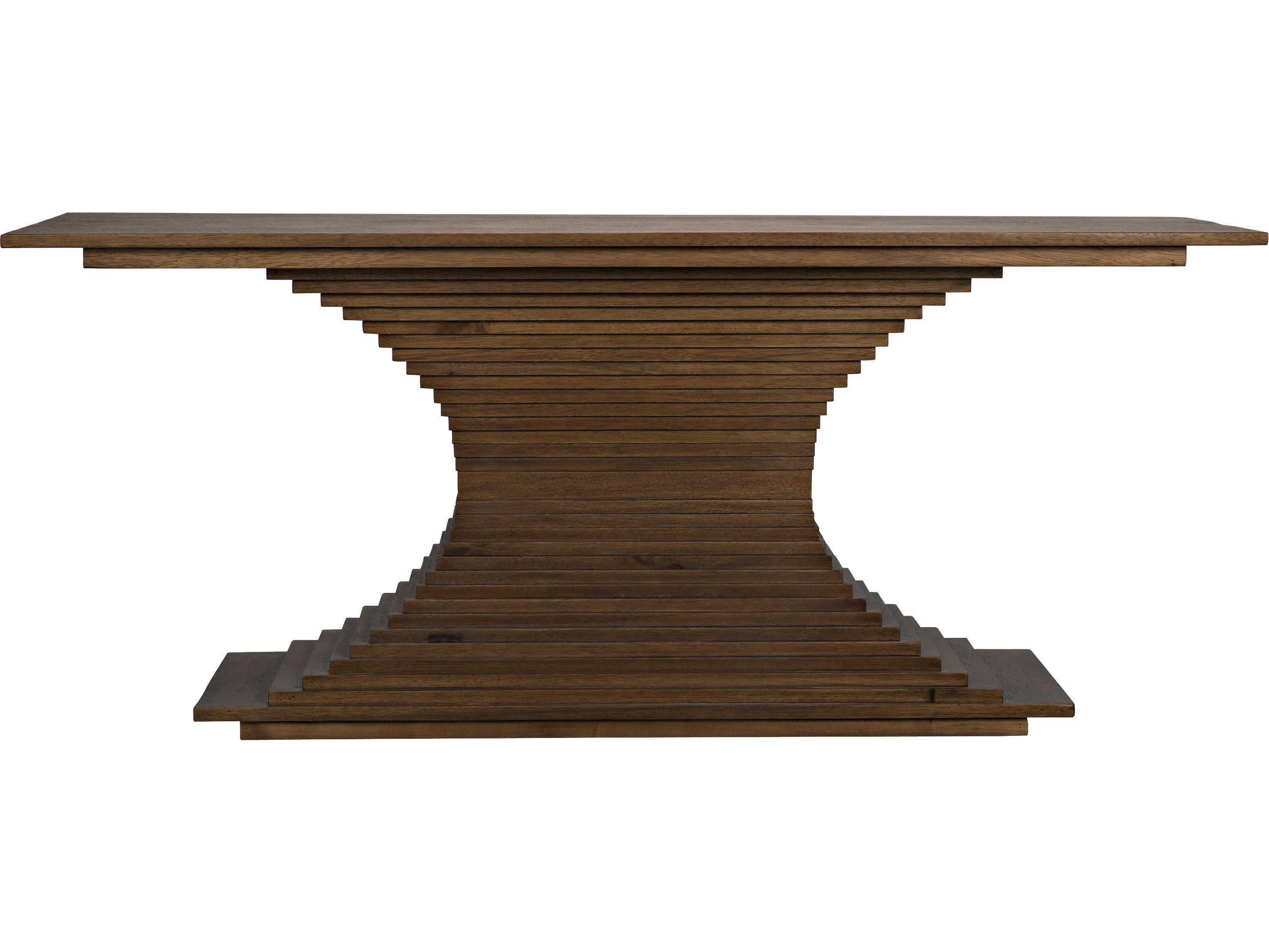 Noir Rectangular Wood Dark Walnut Console Table