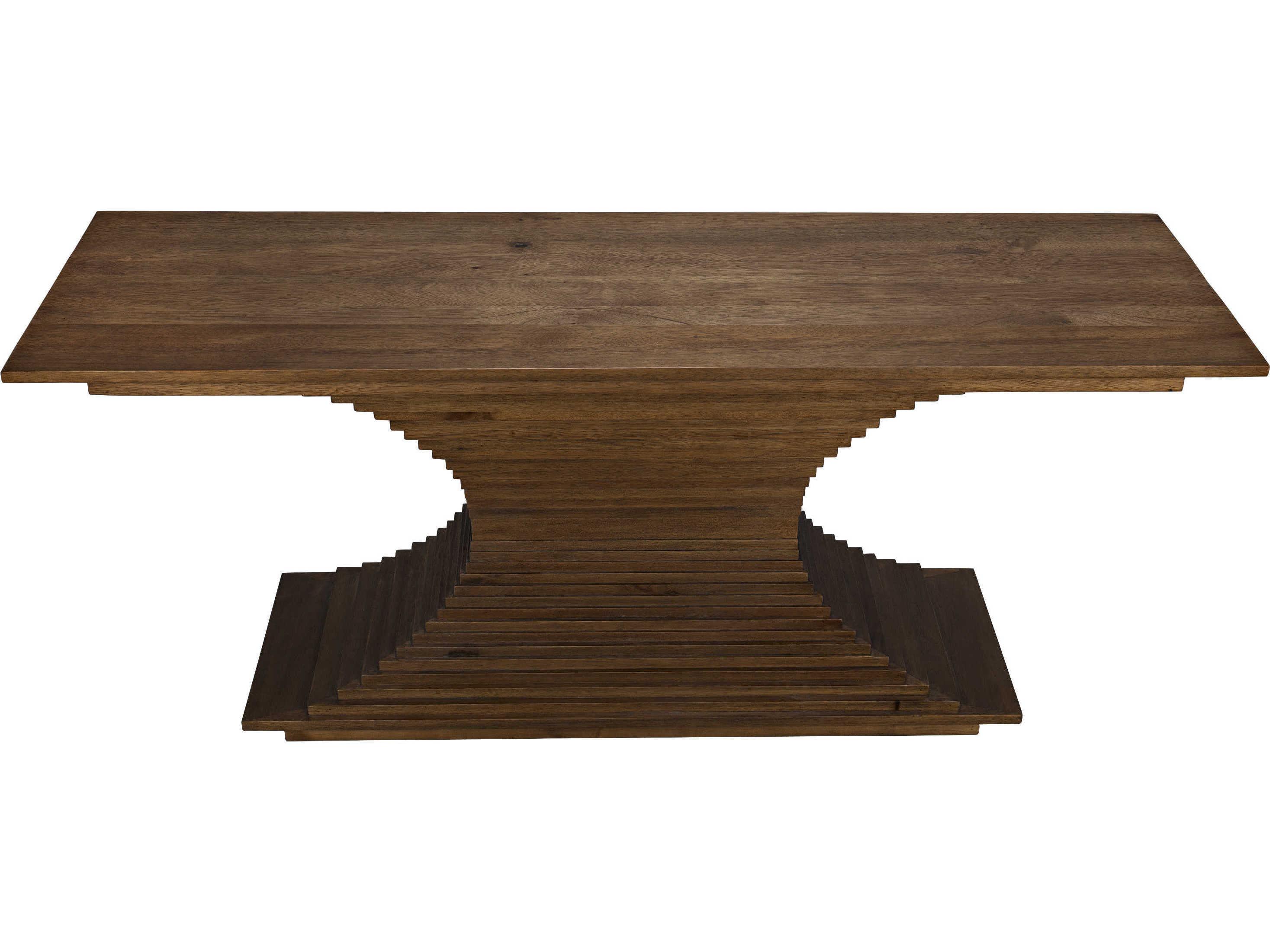 Noir Rectangular Wood Dark Walnut Console Table
