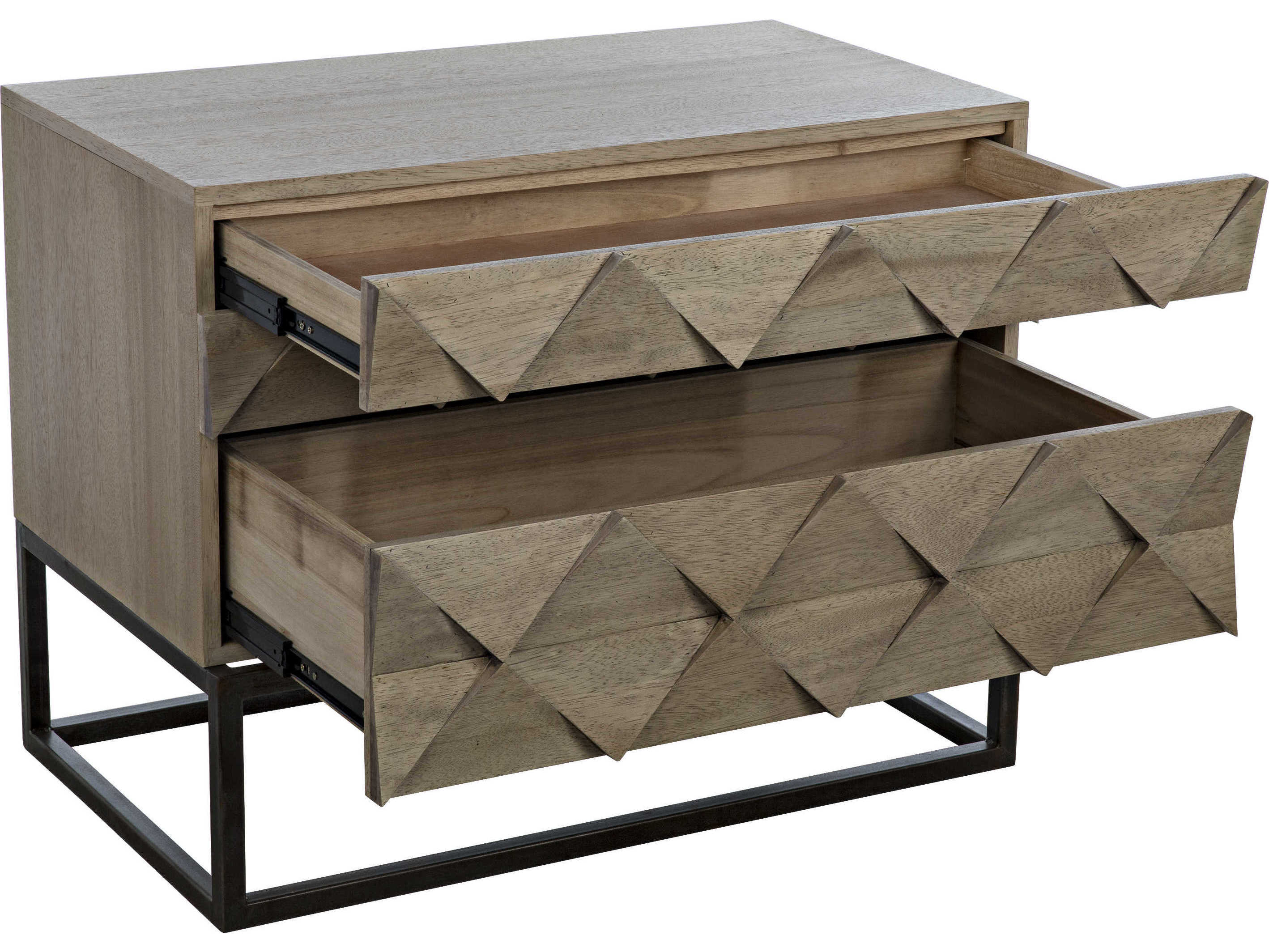Noir 36" Walnut Wood Washed Sideboard