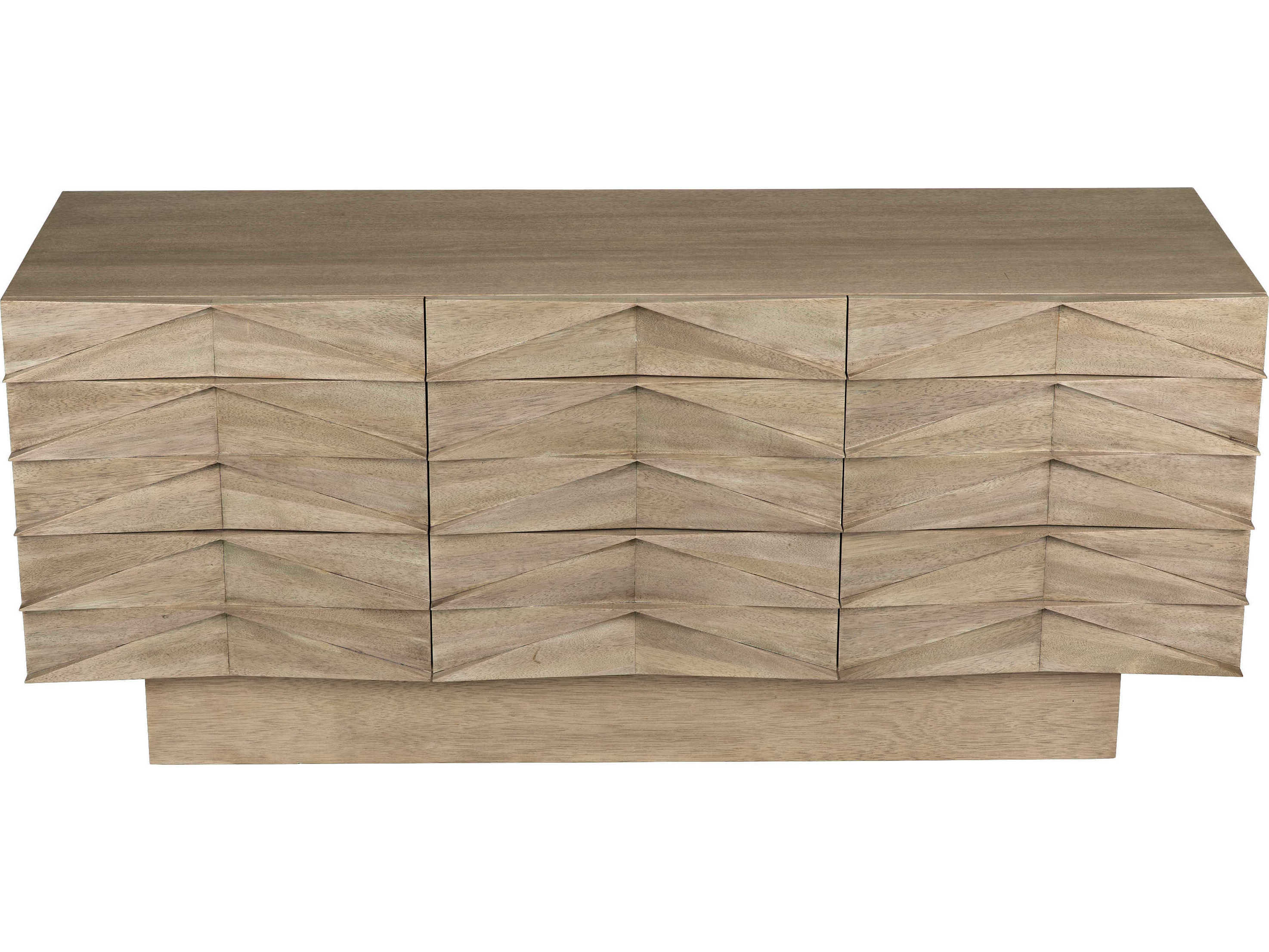 Noir 75" Walnut Wood Washed Sideboard