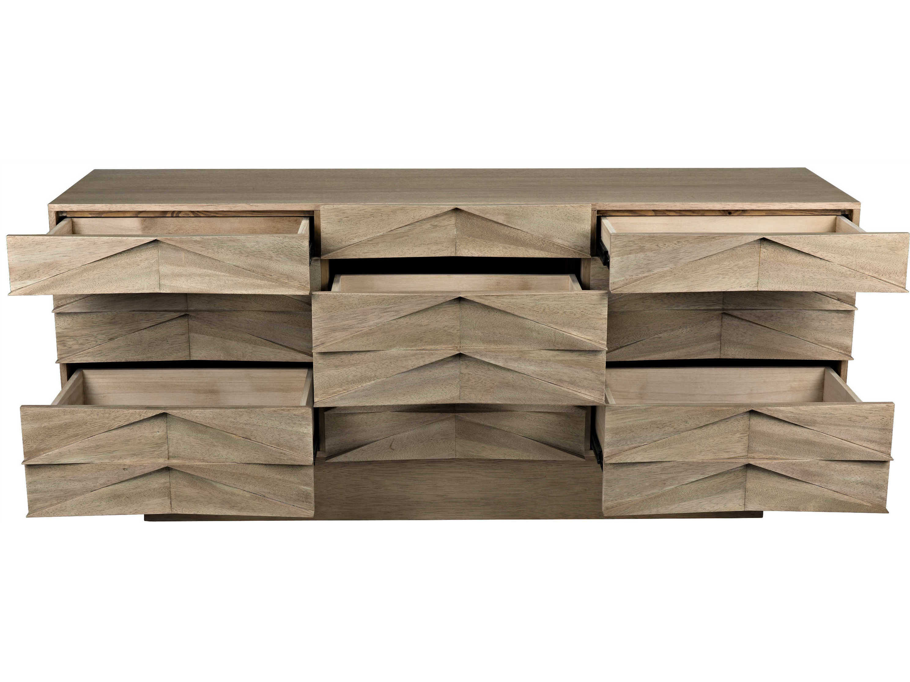 Noir 75" Walnut Wood Washed Sideboard