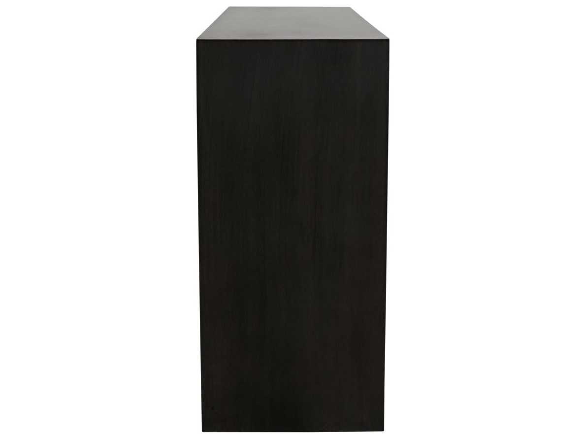 Noir Rectangular Wood Pale Console Table