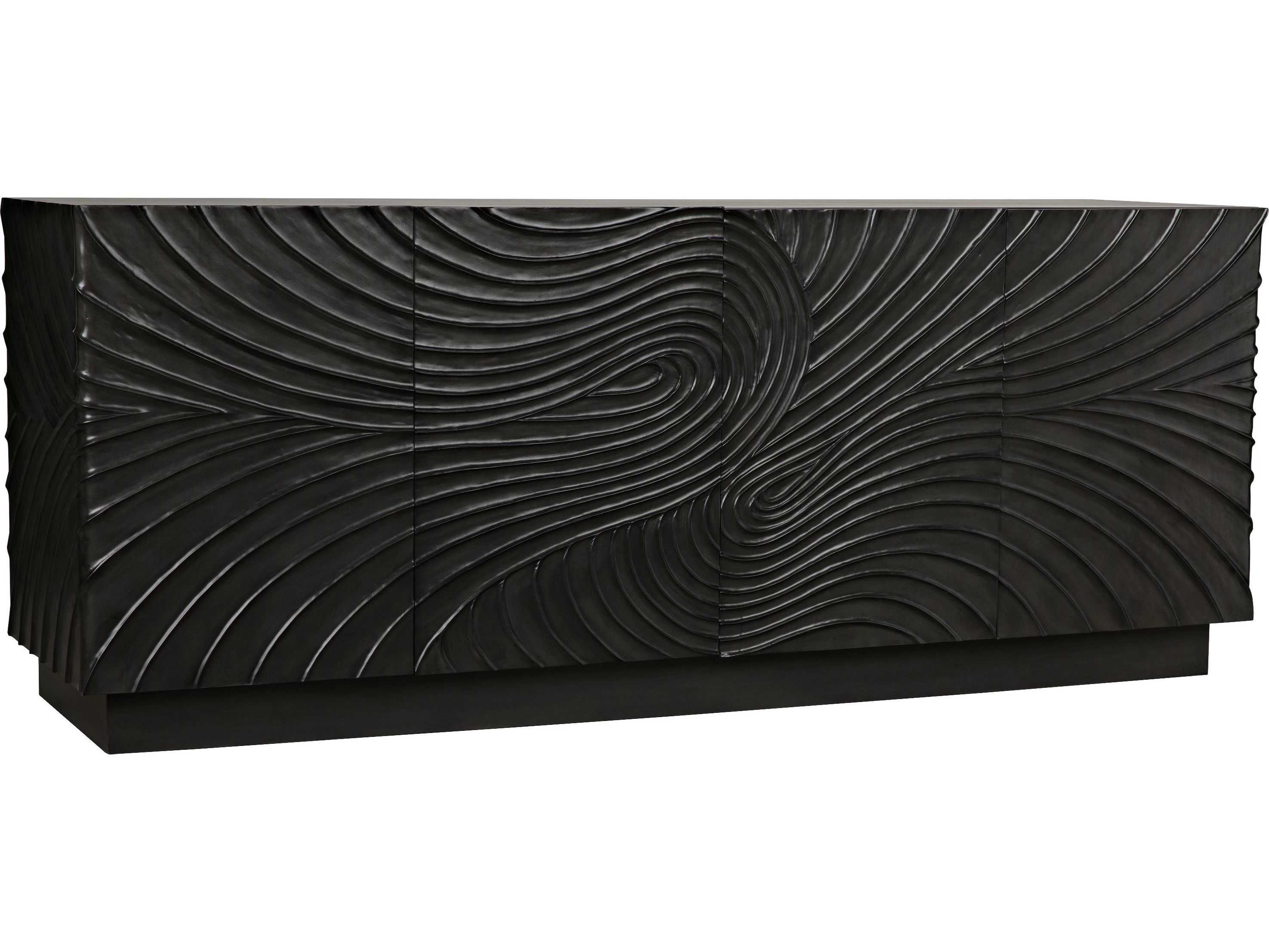 Noir 80" Mahogany Wood Pale Sideboard