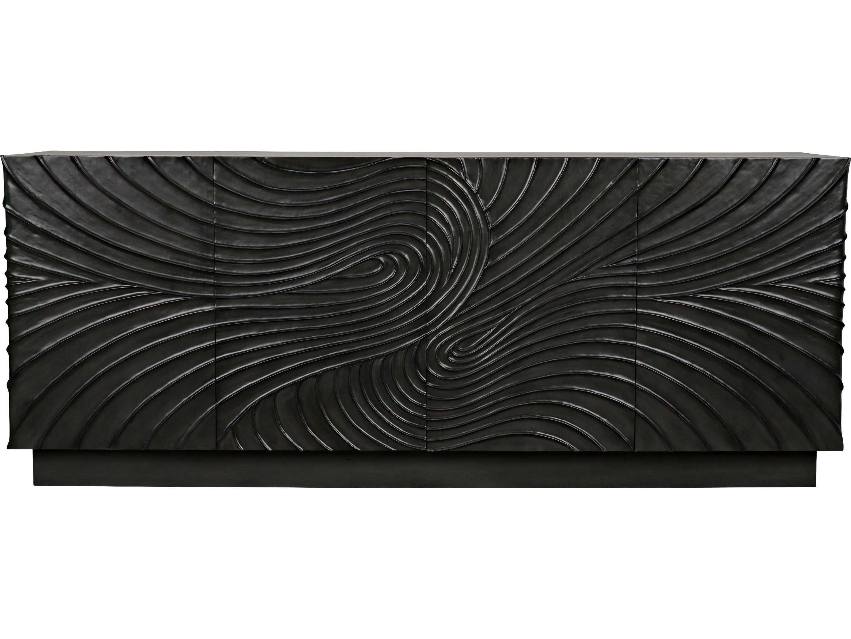 Noir 80" Mahogany Wood Pale Sideboard