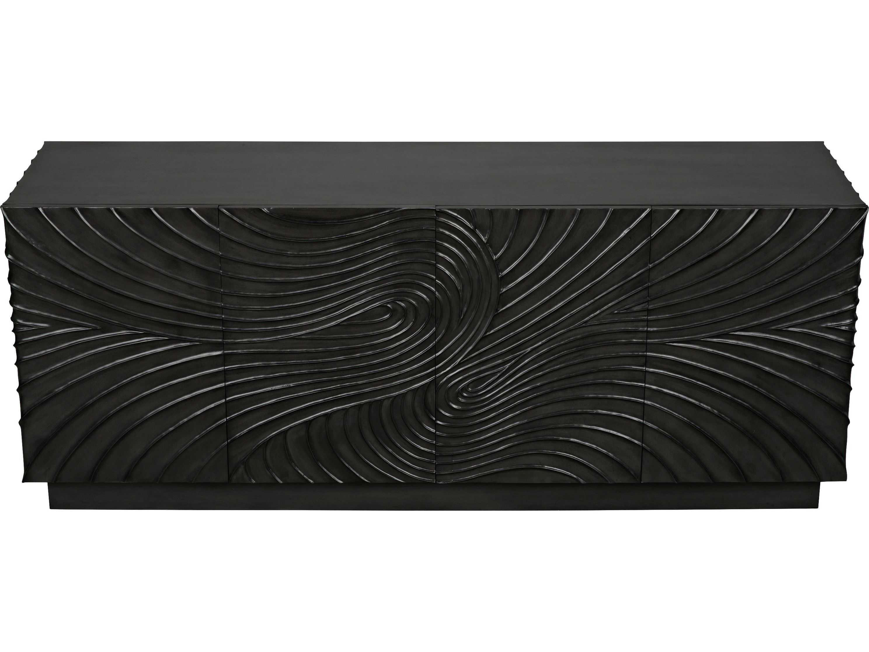 Noir 80" Mahogany Wood Pale Sideboard