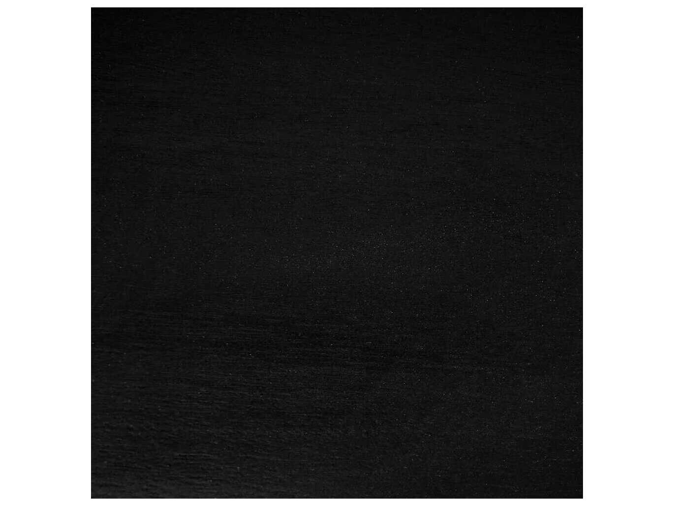 Noir Parker Oval Wood Hand Rubbed Black Console Table