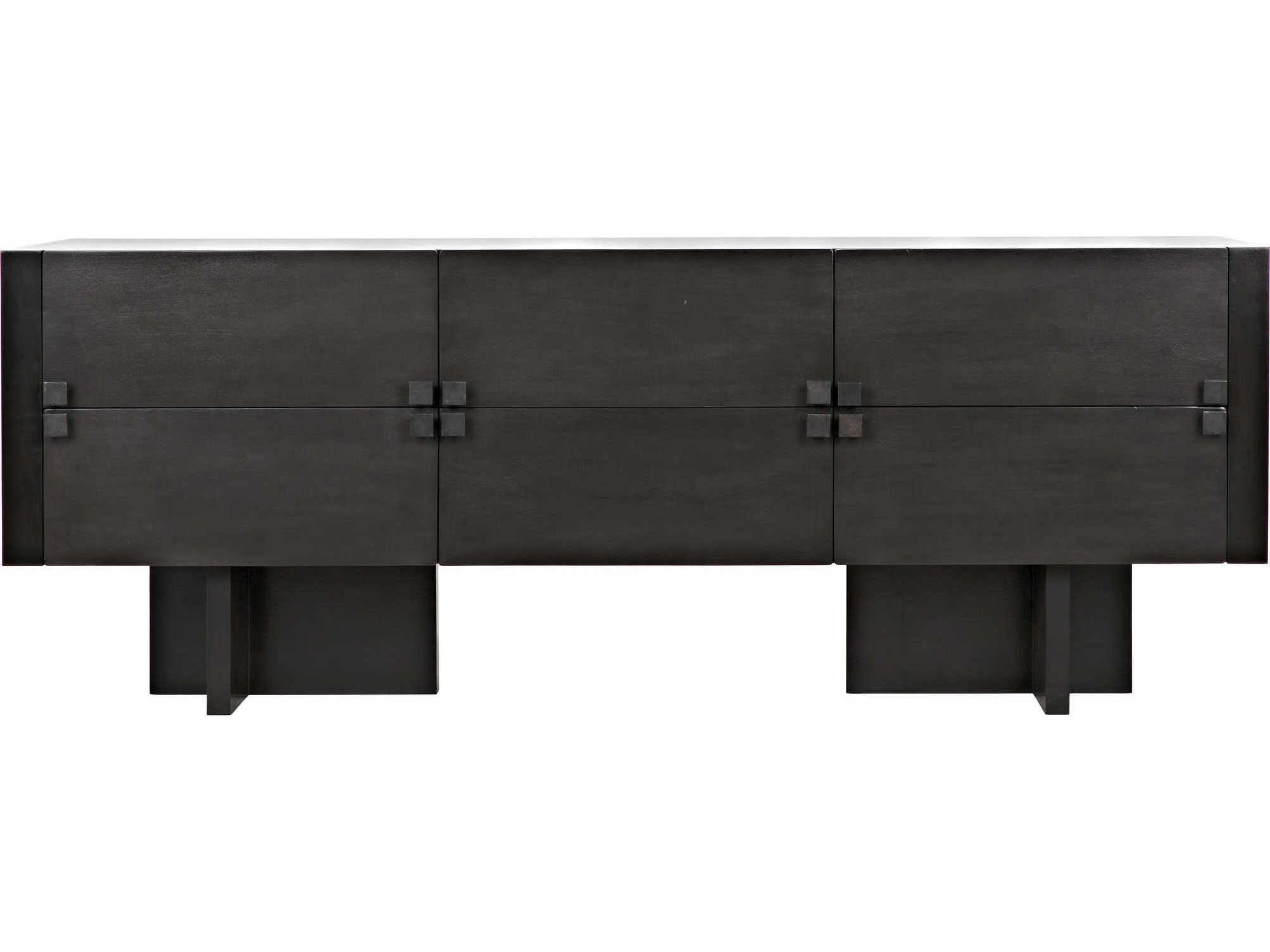 Noir 80" Mahogany Wood Two Tone Pale Sideboard
