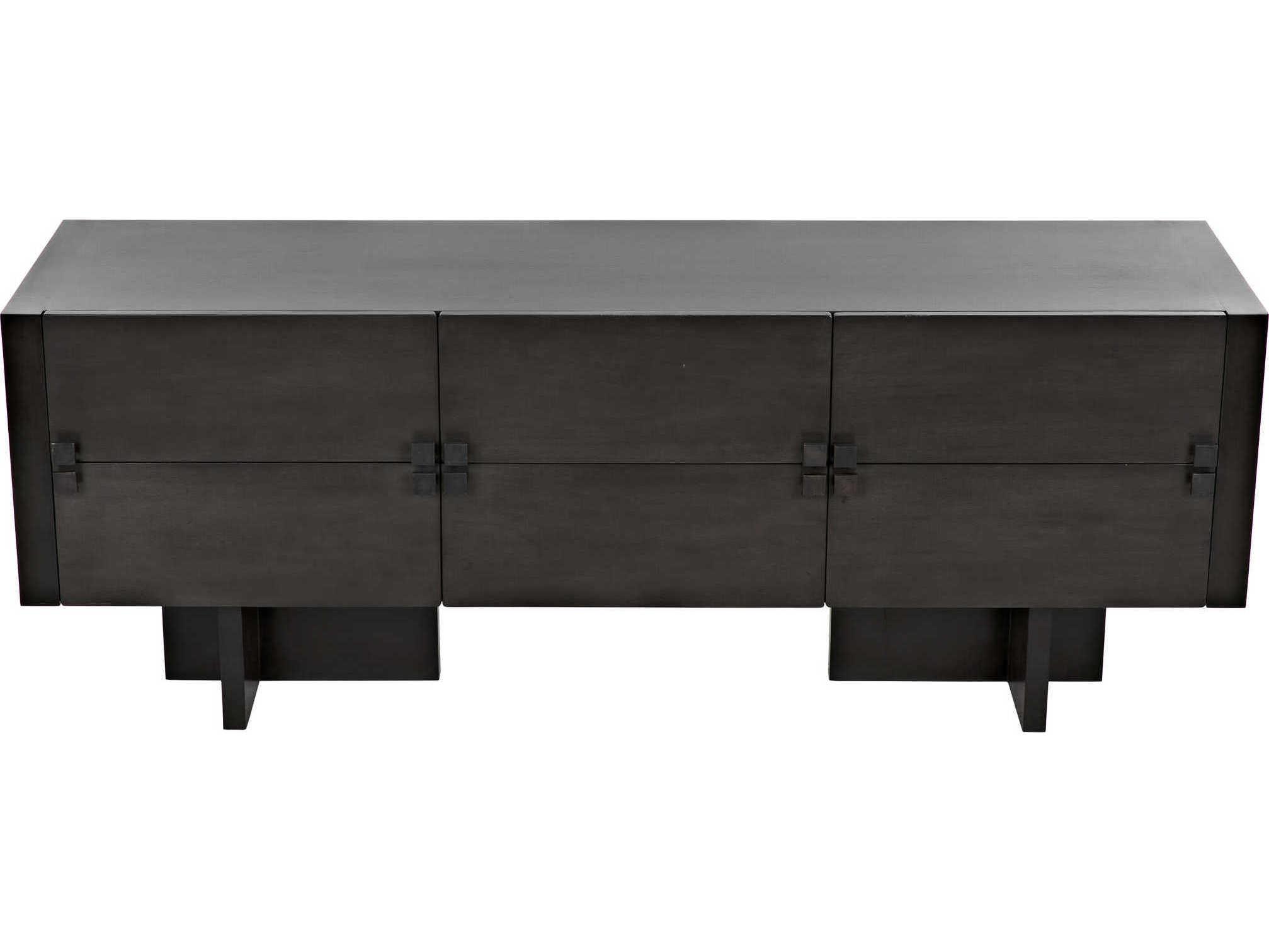 Noir 80" Mahogany Wood Two Tone Pale Sideboard