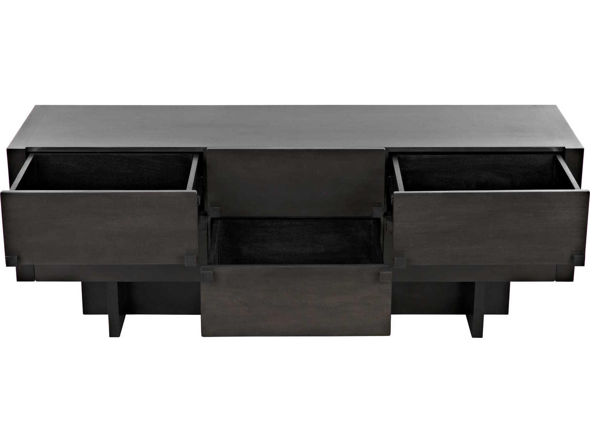 Noir 80" Mahogany Wood Two Tone Pale Sideboard