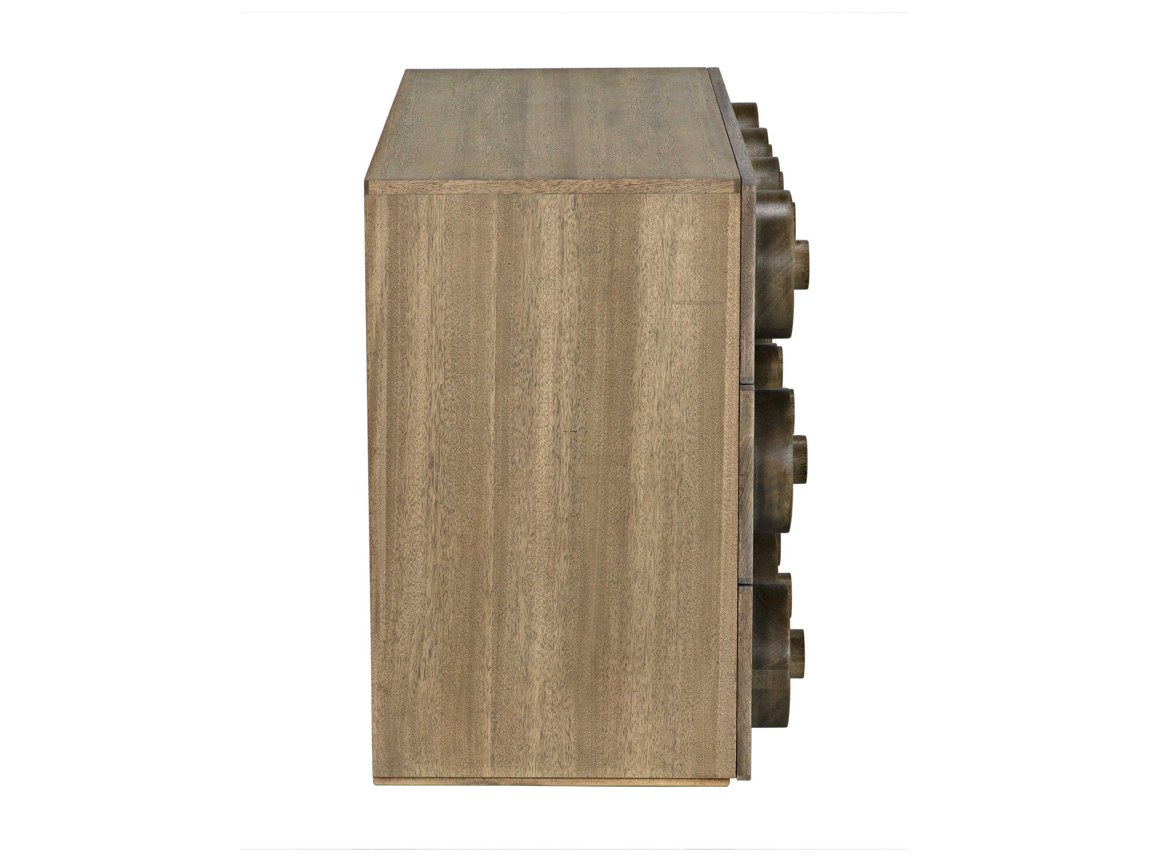 Noir Washed Walnut Brown Wood Accent Chest