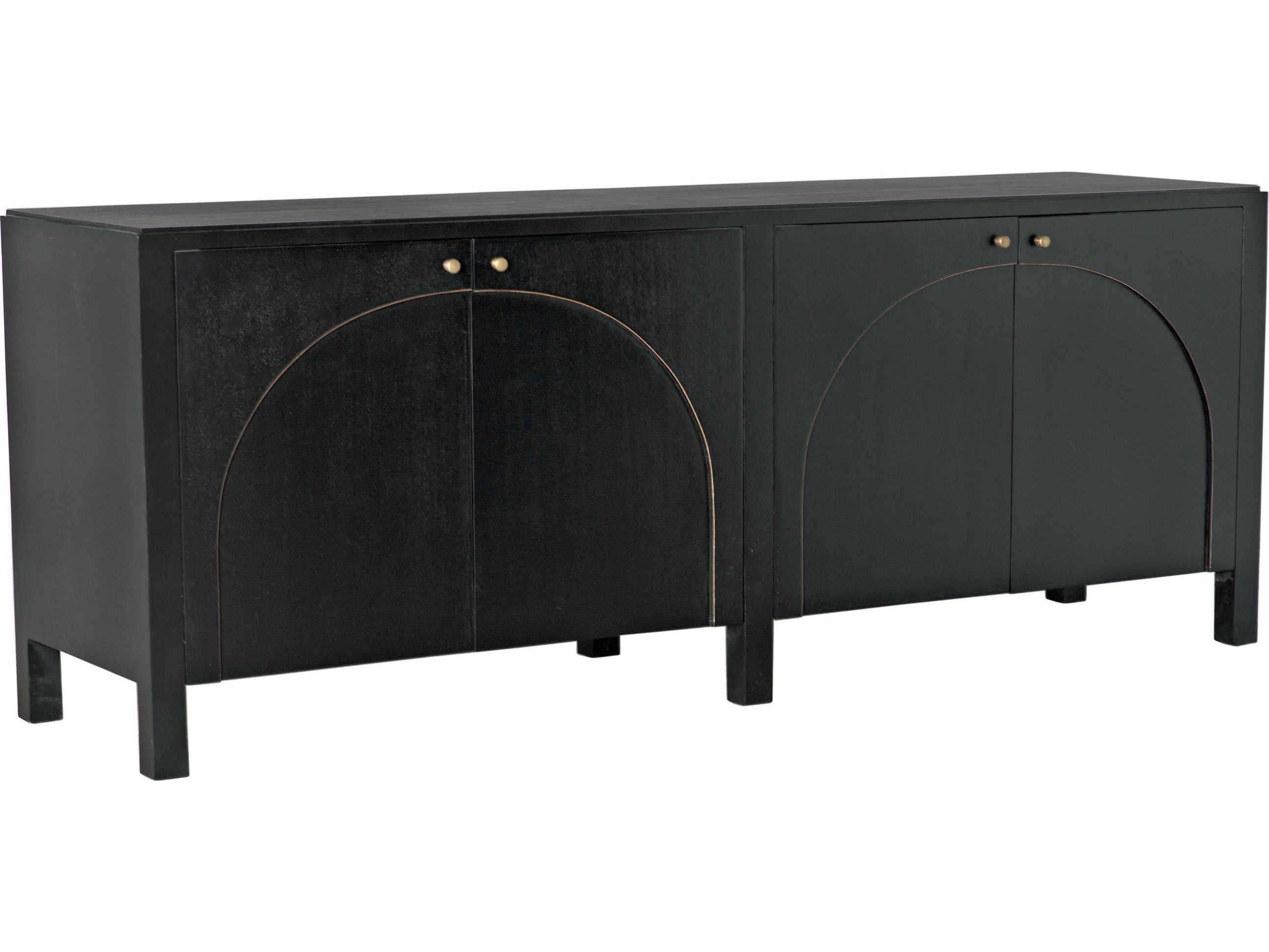 Noir 78" Mahogany Wood Sideboard