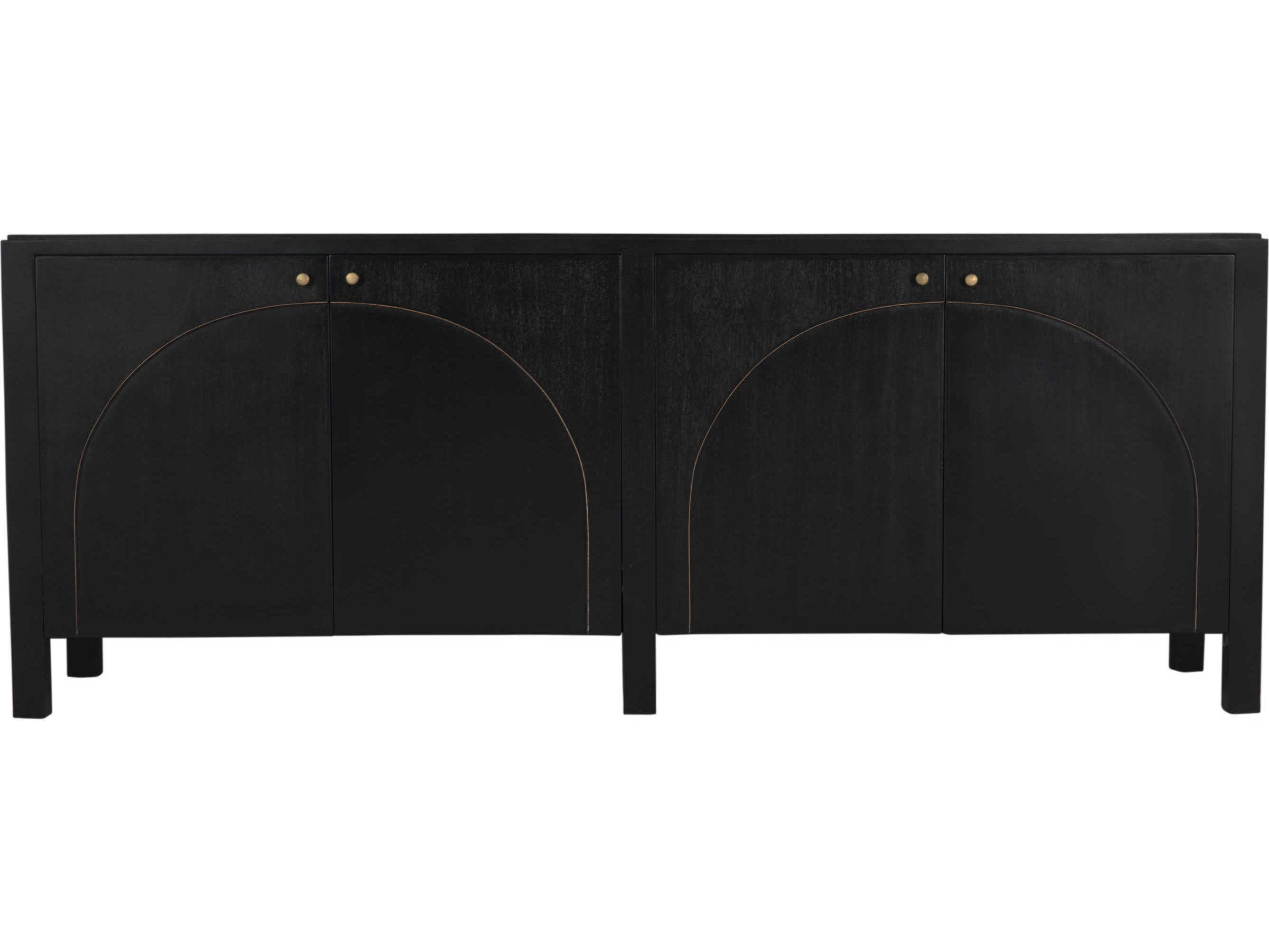 Noir 78" Mahogany Wood Sideboard