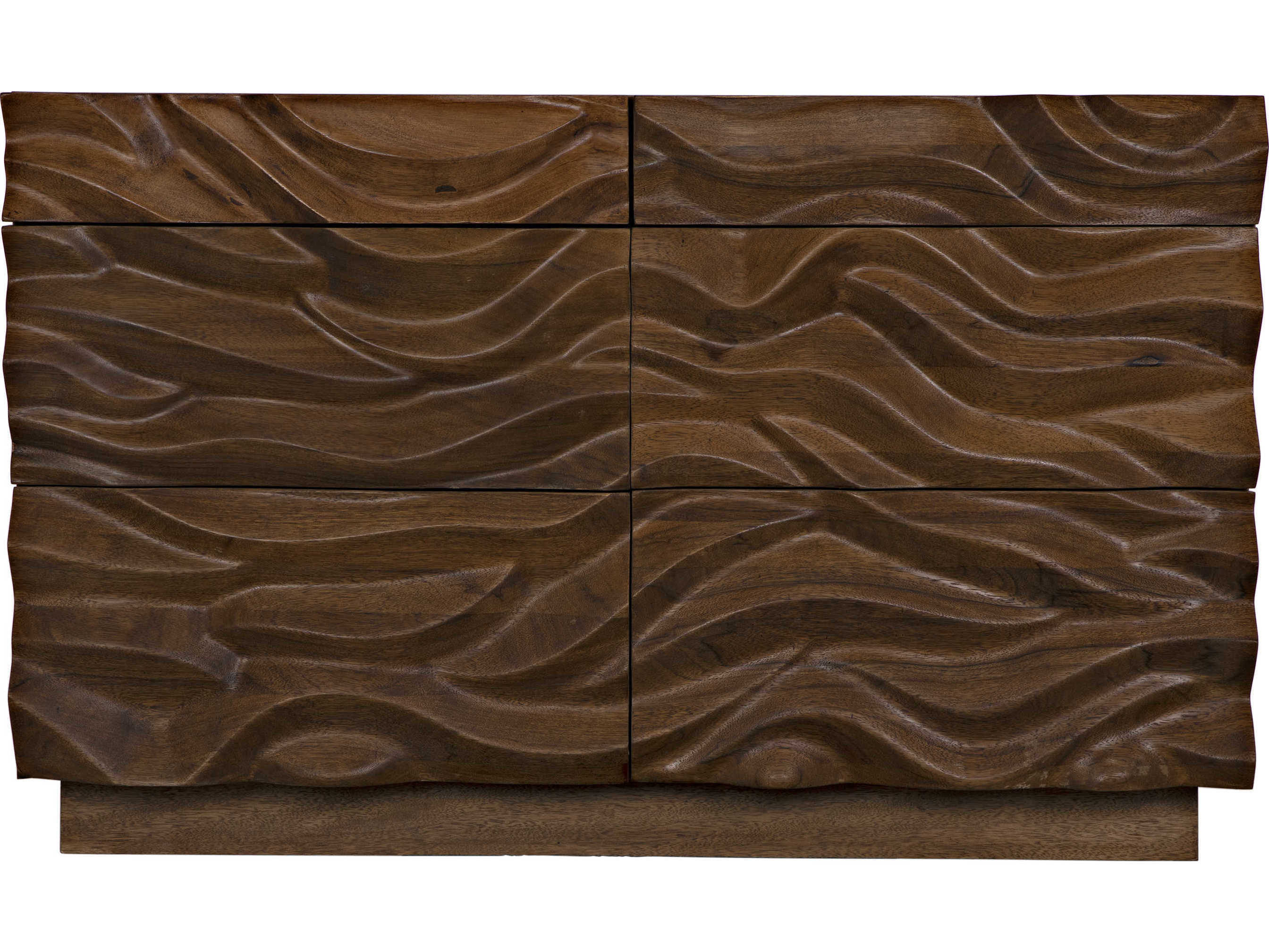 Noir Mirage 62" Walnut Wood Dark Sideboard