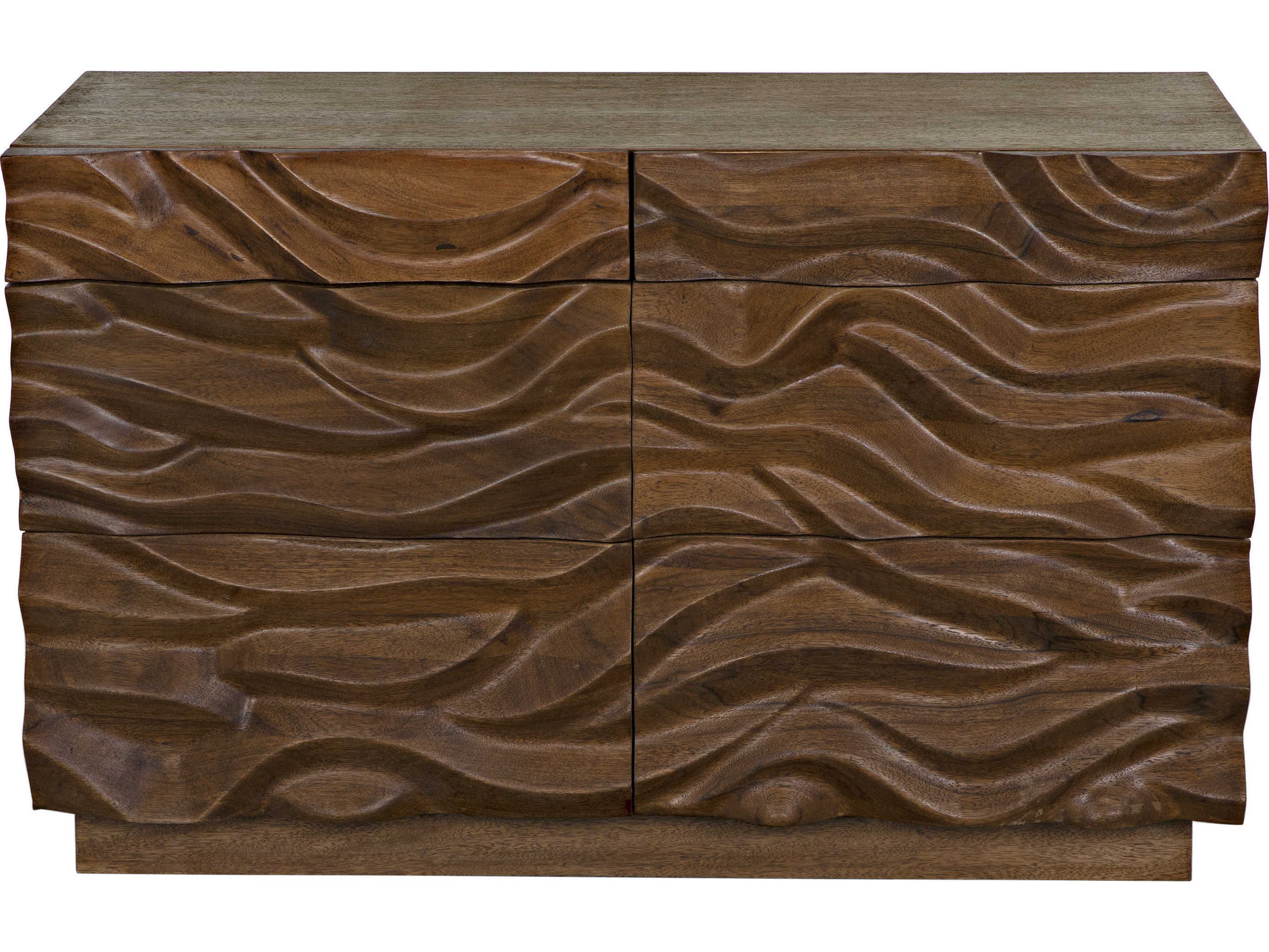 Noir Mirage 62" Walnut Wood Dark Sideboard
