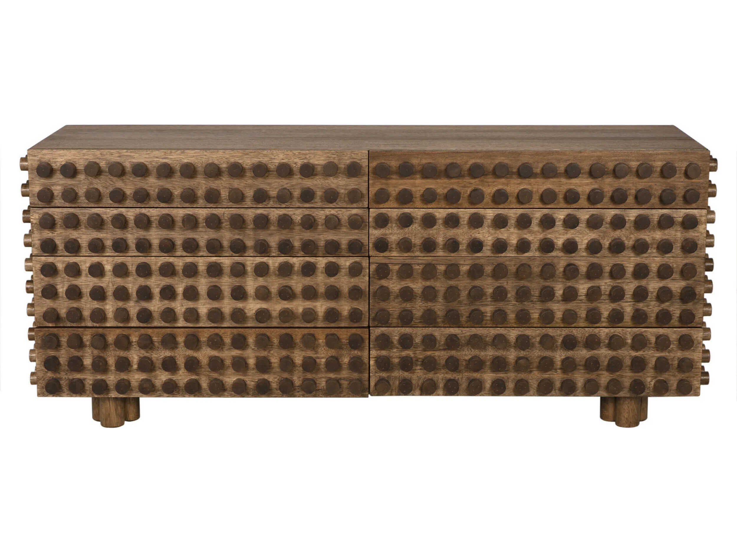 Noir Haruko 72" Walnut Wood Dark Sideboard