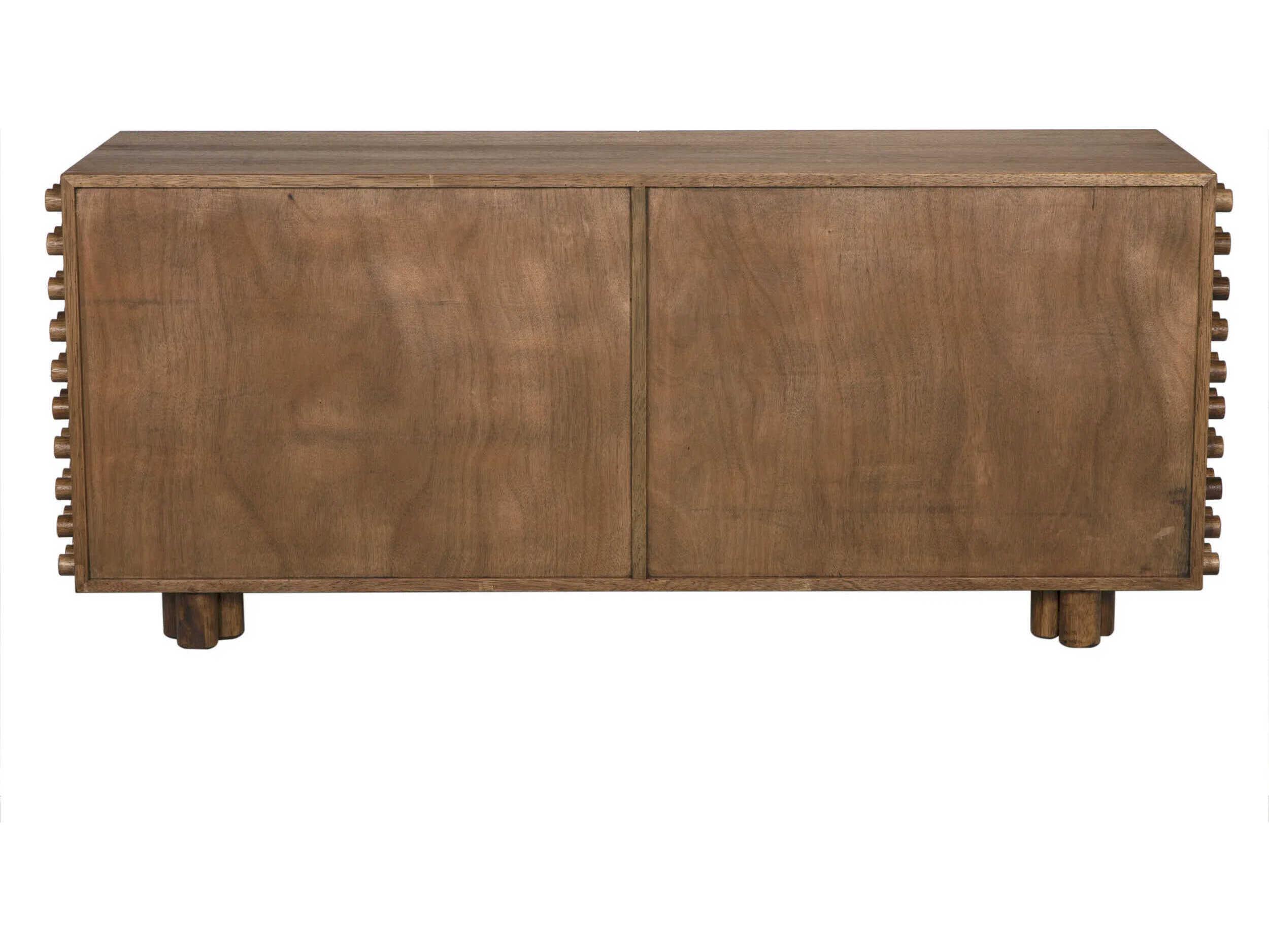 Noir Haruko 72" Walnut Wood Dark Sideboard