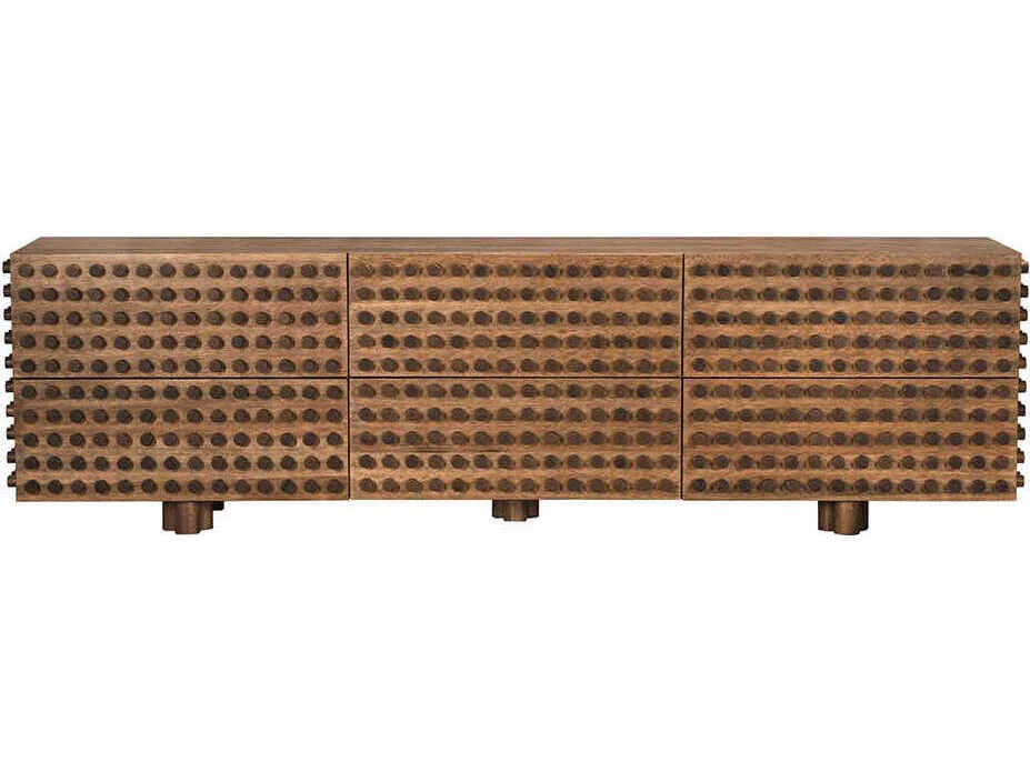 Noir Haruko 107" Walnut Wood Dark Sideboard