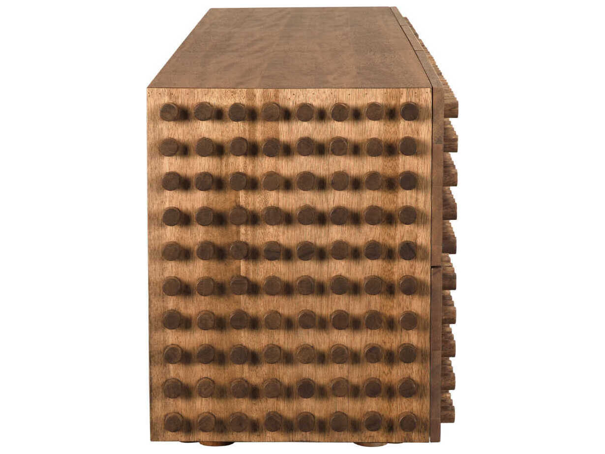 Noir Haruko 107" Walnut Wood Dark Sideboard