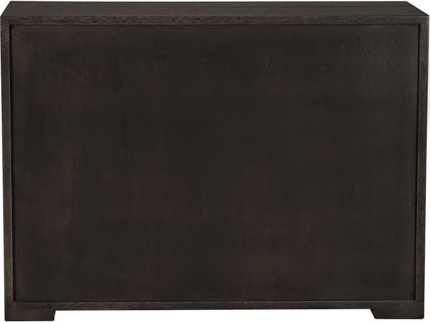 Noir Frederico Greige Walnut Brown Wood Accent Chest