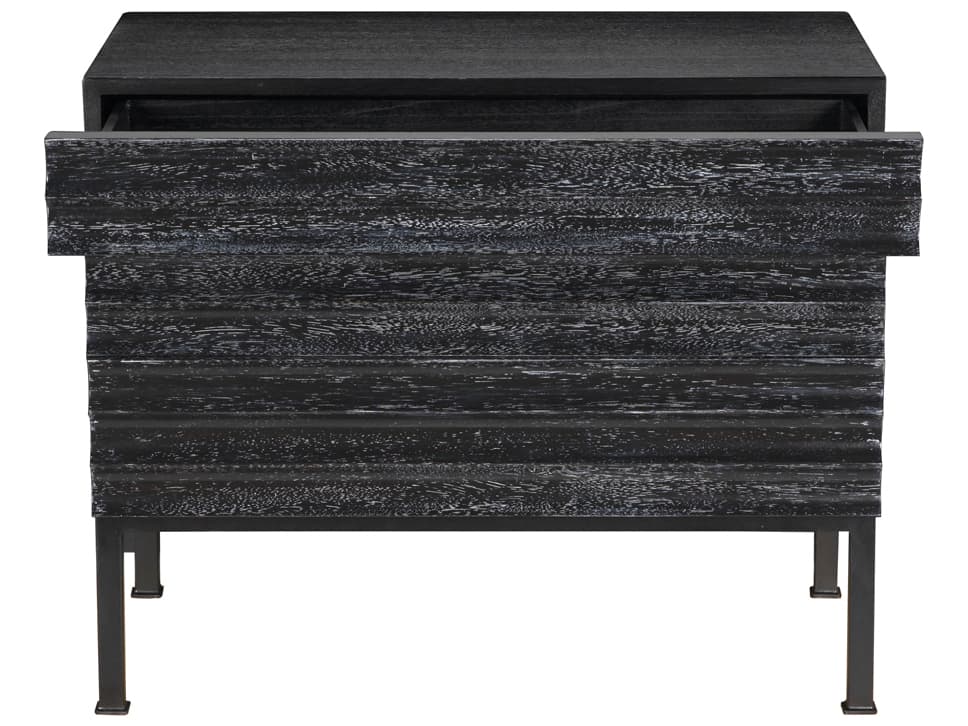 Noir Arturo Rectangular Wood Console Table