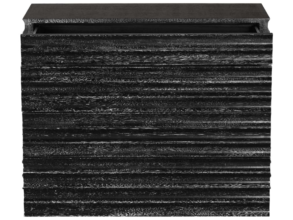 Noir Pacelli Black Walnut Wood Accent Chest