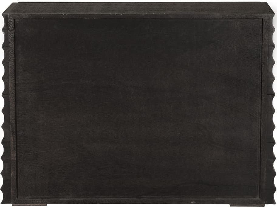 Noir Pacelli Black Walnut Wood Accent Chest