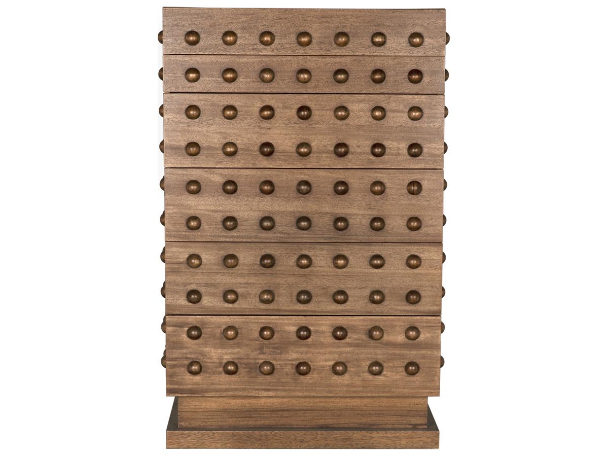 Noir Didier Dark Walnut Brown Wood Accent Chest