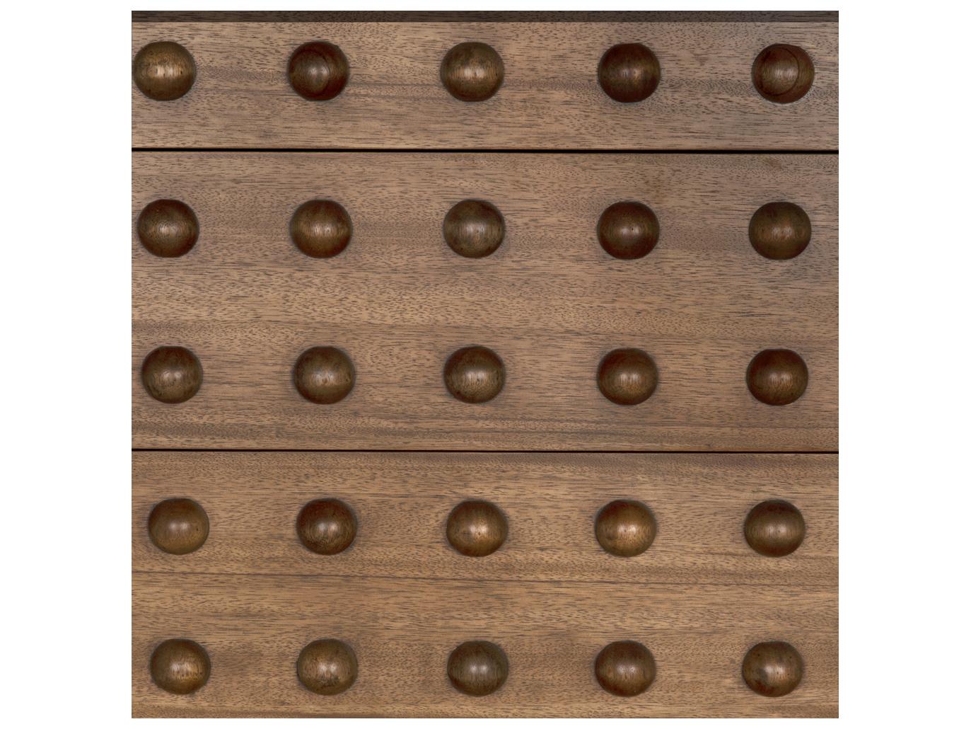 Noir Didier Dark Walnut Brown Wood Accent Chest