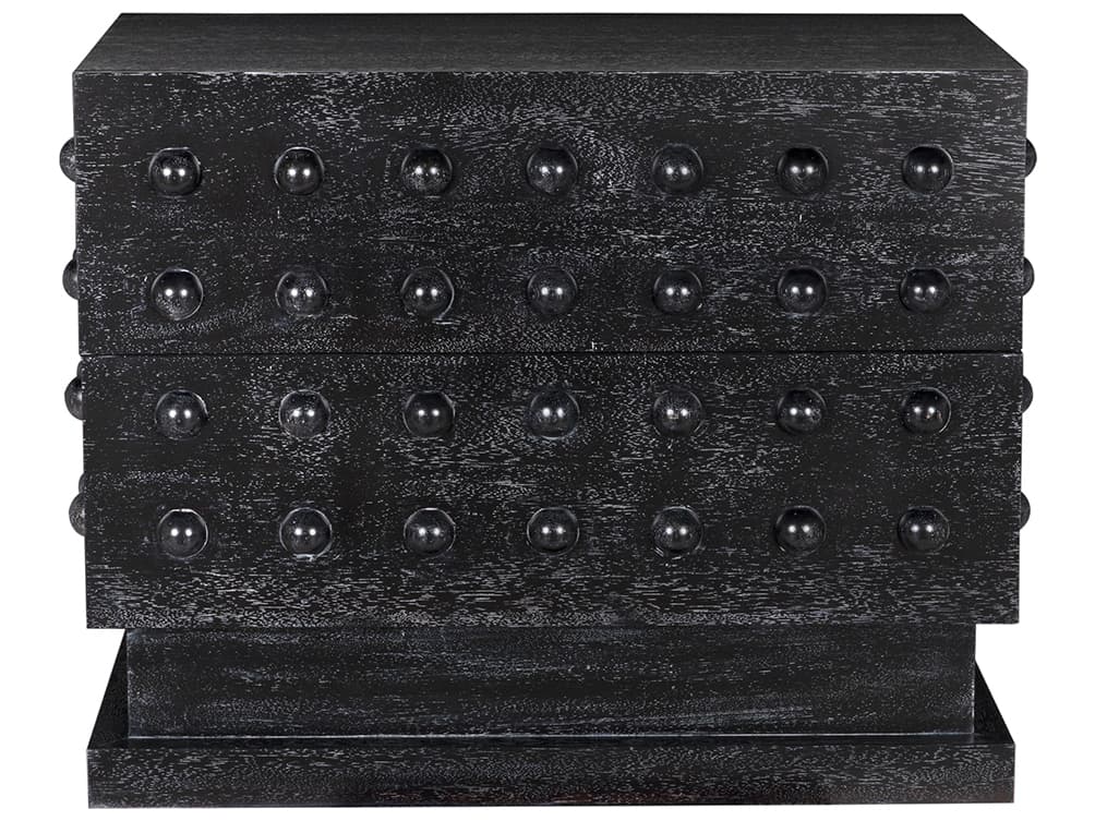 Noir 39" Didier Walnut Wood Black Sideboard