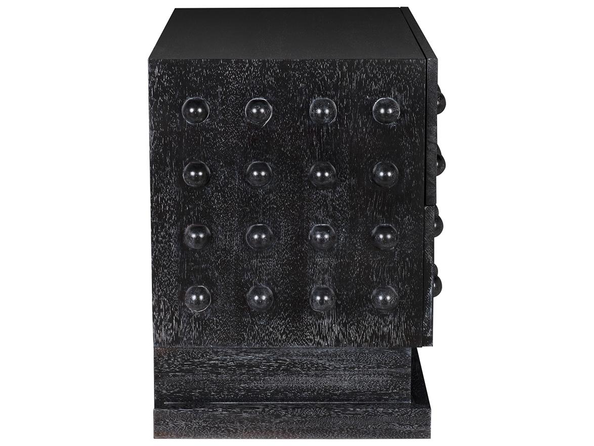 Noir 39" Didier Walnut Wood Black Sideboard