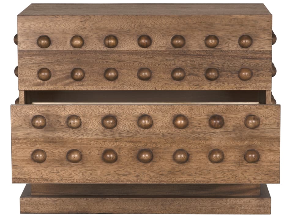 Noir Didier Dark Walnut Brown Wood Accent Chest