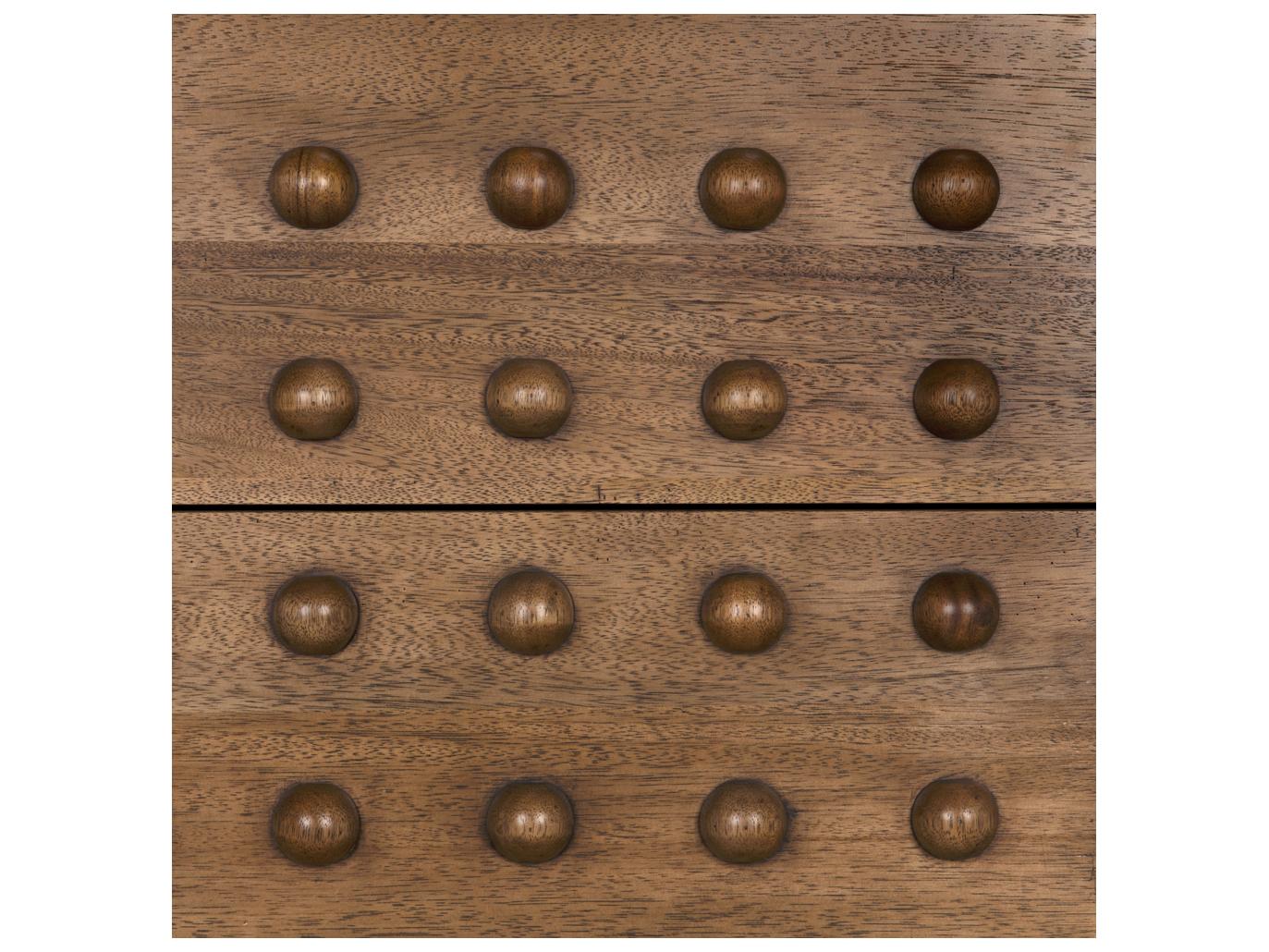 Noir Didier Dark Walnut Brown Wood Accent Chest