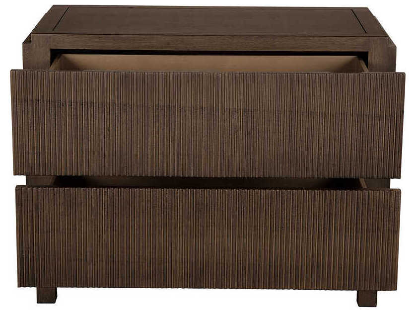 Noir Plato 38" Walnut Wood Greige Sideboard