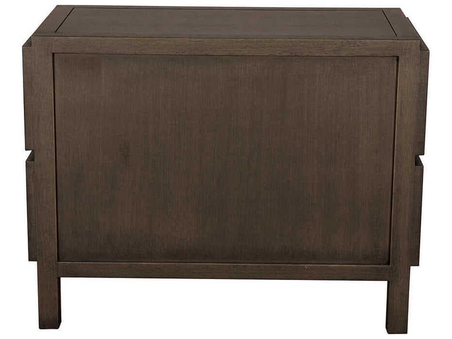 Noir Plato 38" Walnut Wood Greige Sideboard