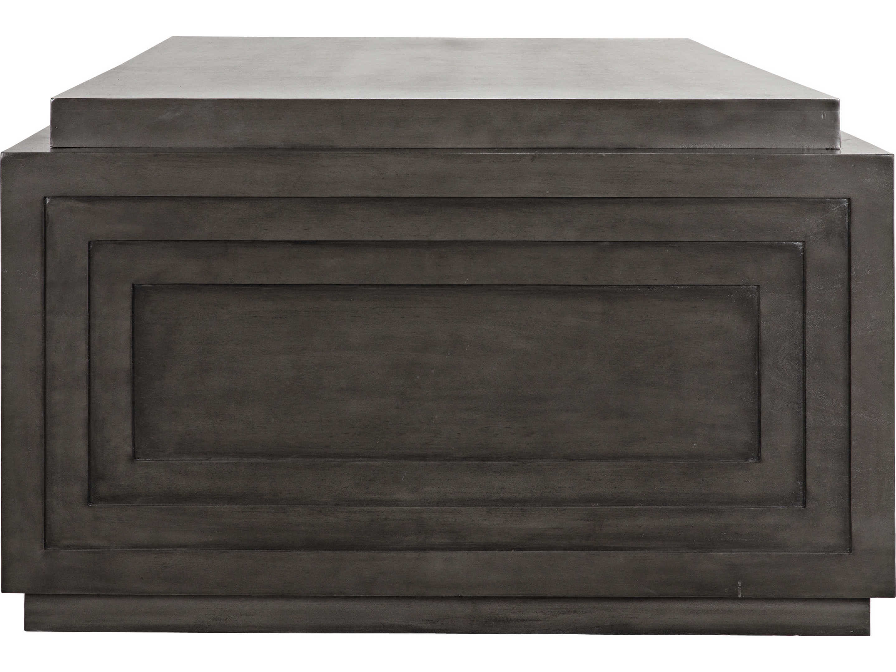 Noir Office Essentials Pale Brown Mahogany Wood Credenza Desk