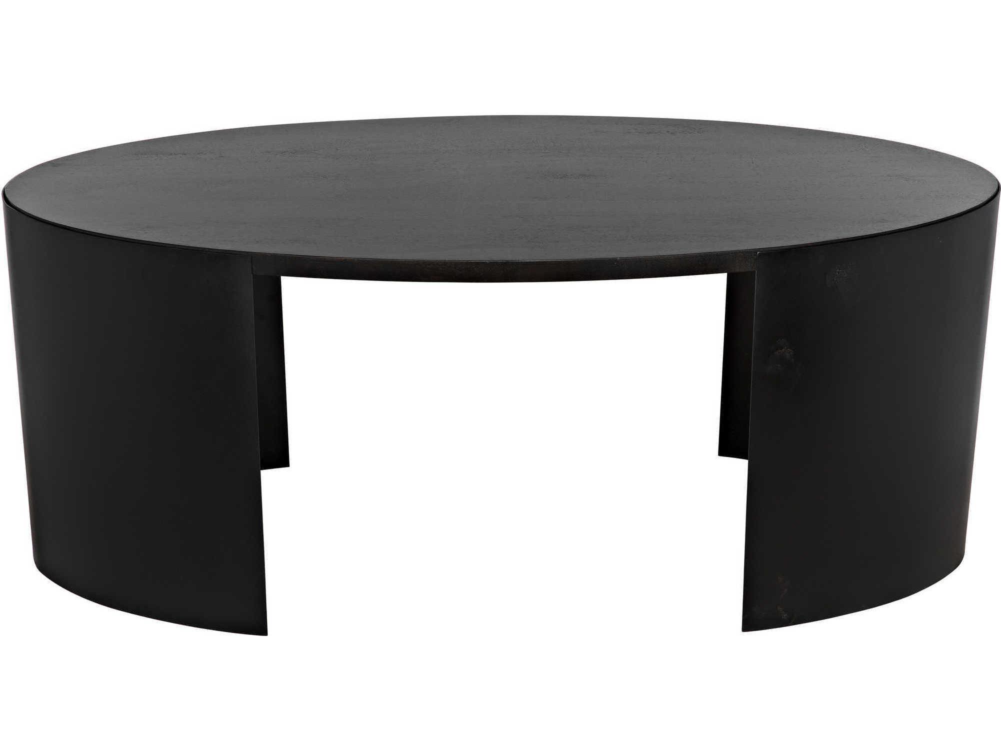 Noir Ebony Walnut Black Metal Wood Computer Desk