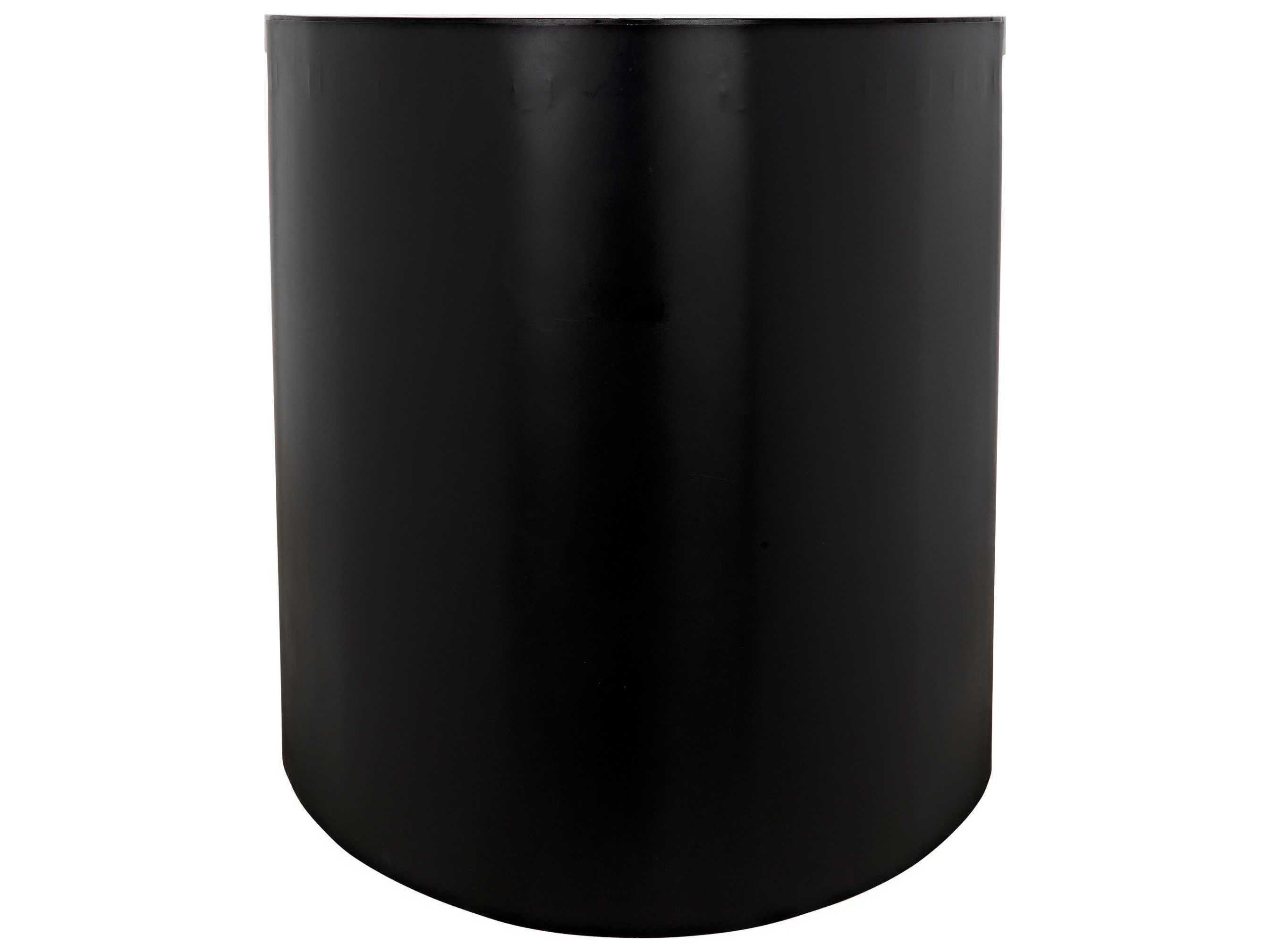 Noir Ebony Walnut Black Metal Wood Computer Desk