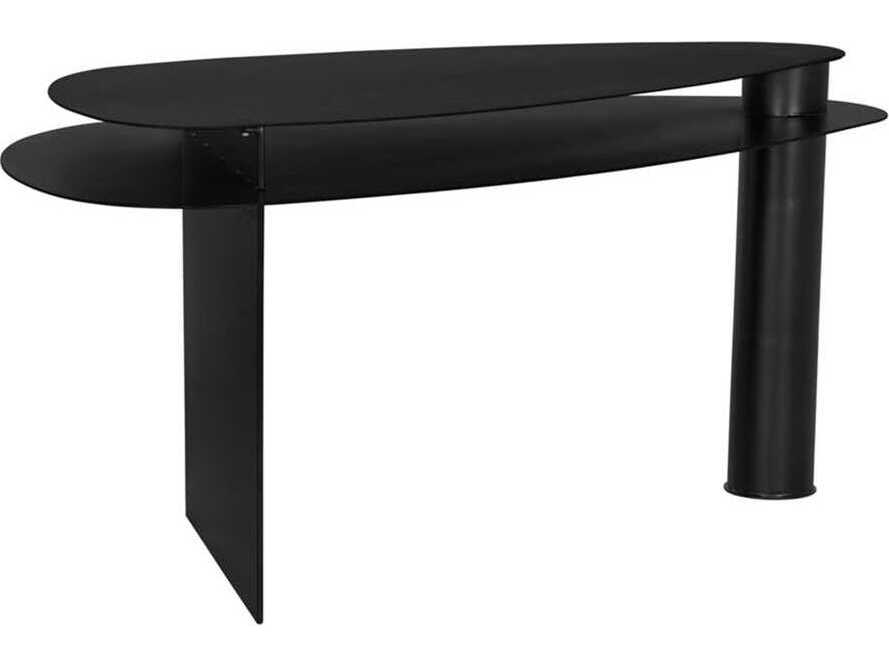 Noir Sita Matte Black Computer Desk
