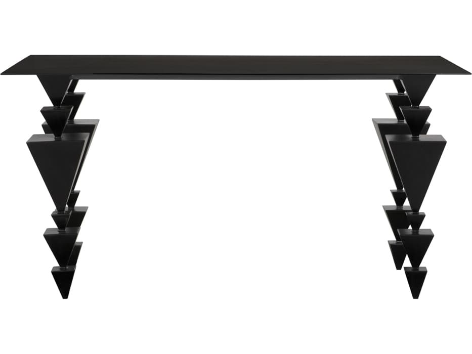 Noir Sagrada Matte Black Writing Desk