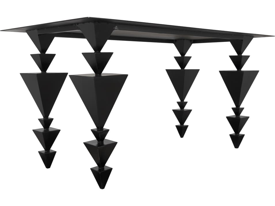 Noir Sagrada Matte Black Writing Desk