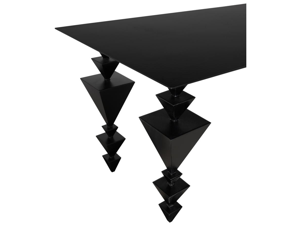 Noir Sagrada Matte Black Writing Desk