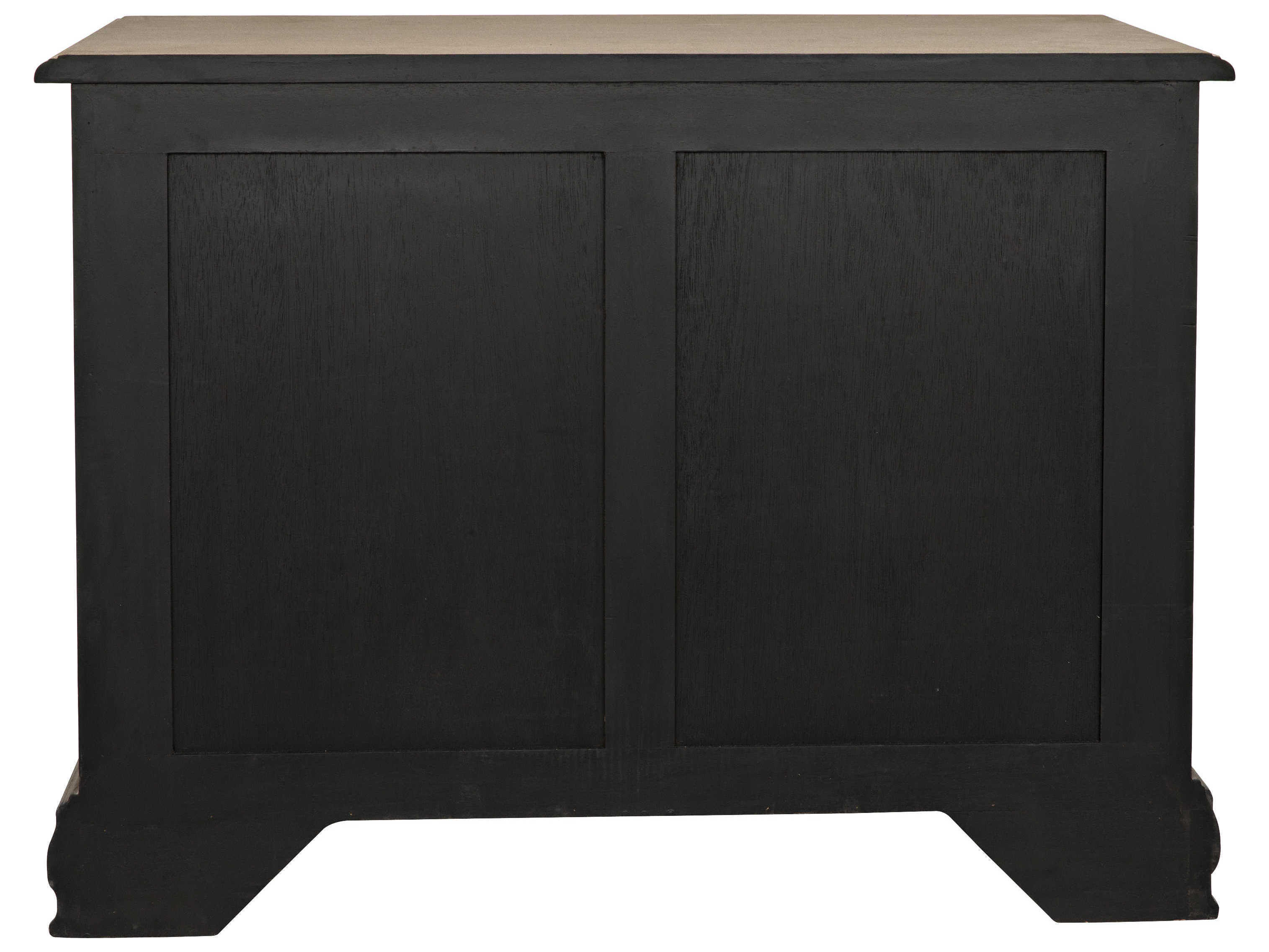 Noir Bedroom Storage Weathered Gray Mahogany Wood Accent Chest