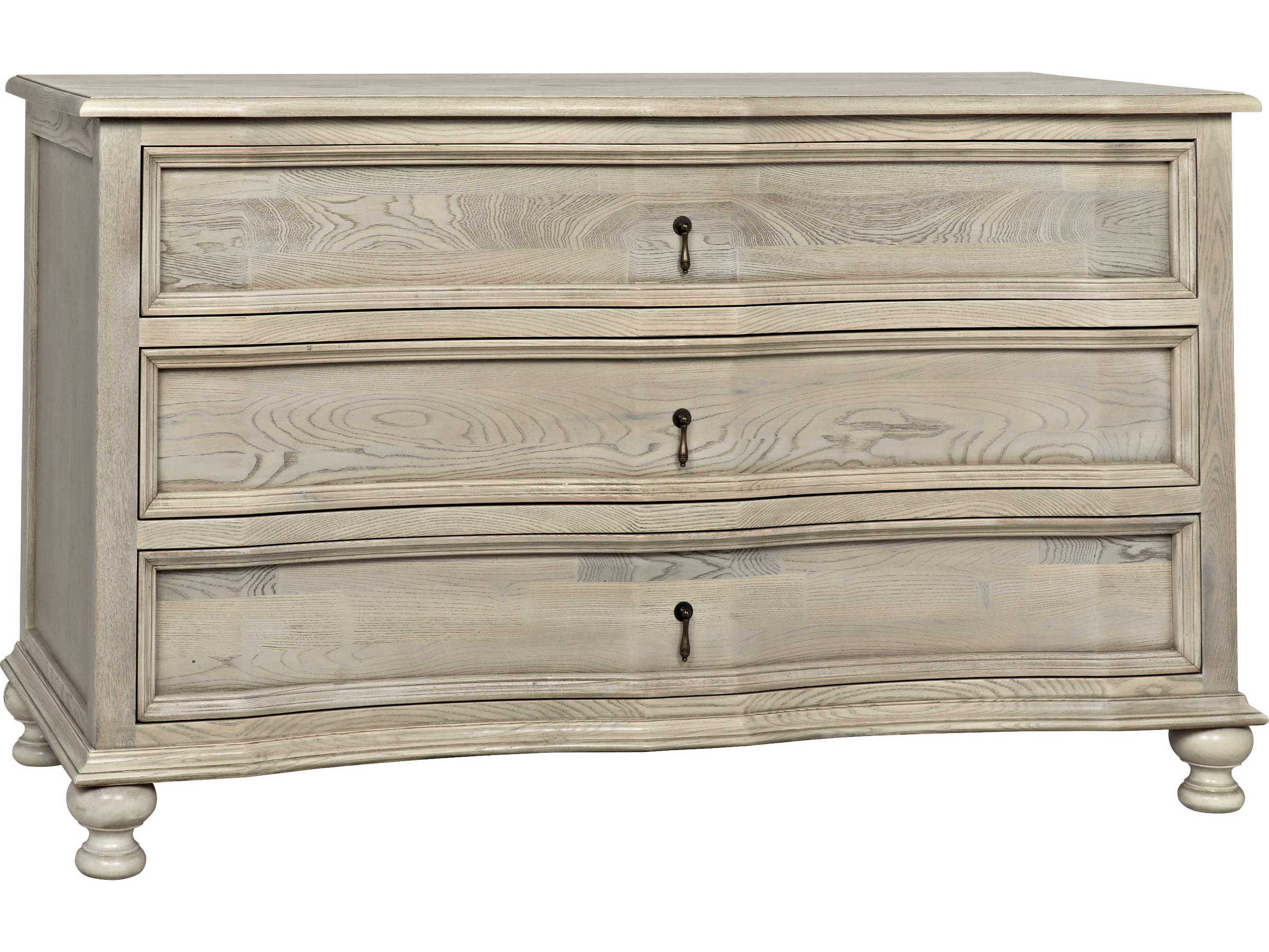 Noir Bedroom Storage Vintage Grey Elm Wood Accent Chest