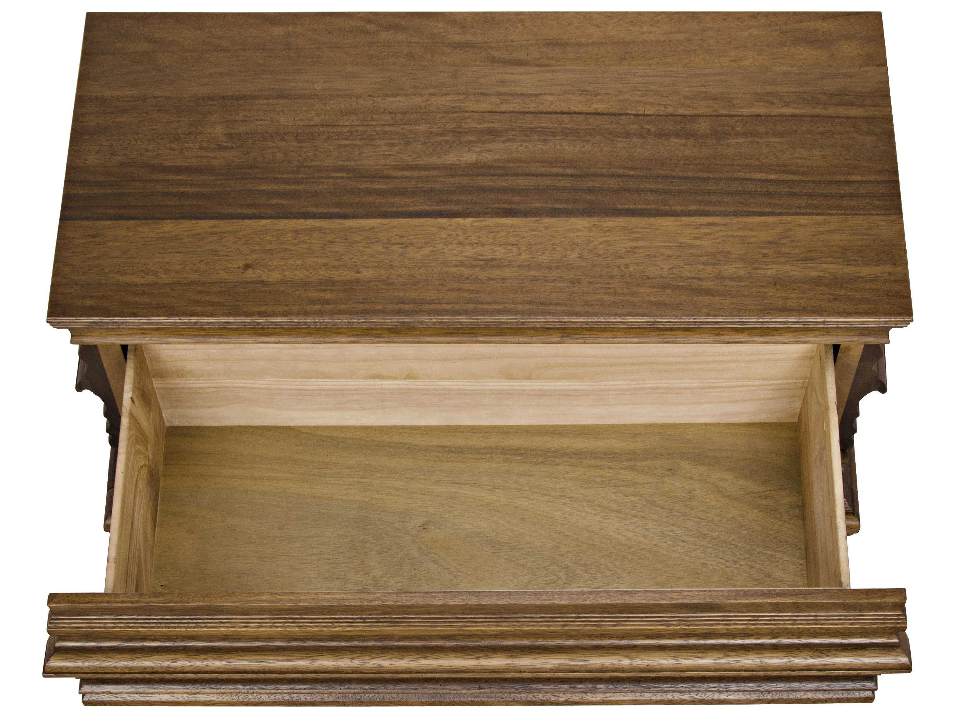 Noir Bedroom Storage Dark Walnut Brown Wood Accent Chest