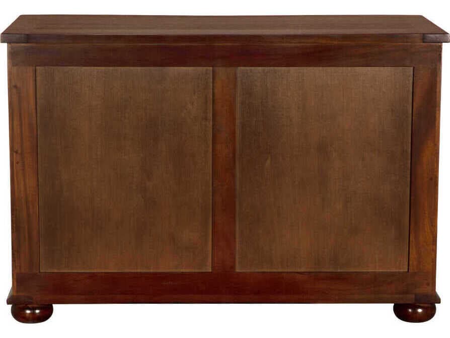 Noir Lauren 3-Drawers Mahogany Wood Hand Rubbed Brown Dresser