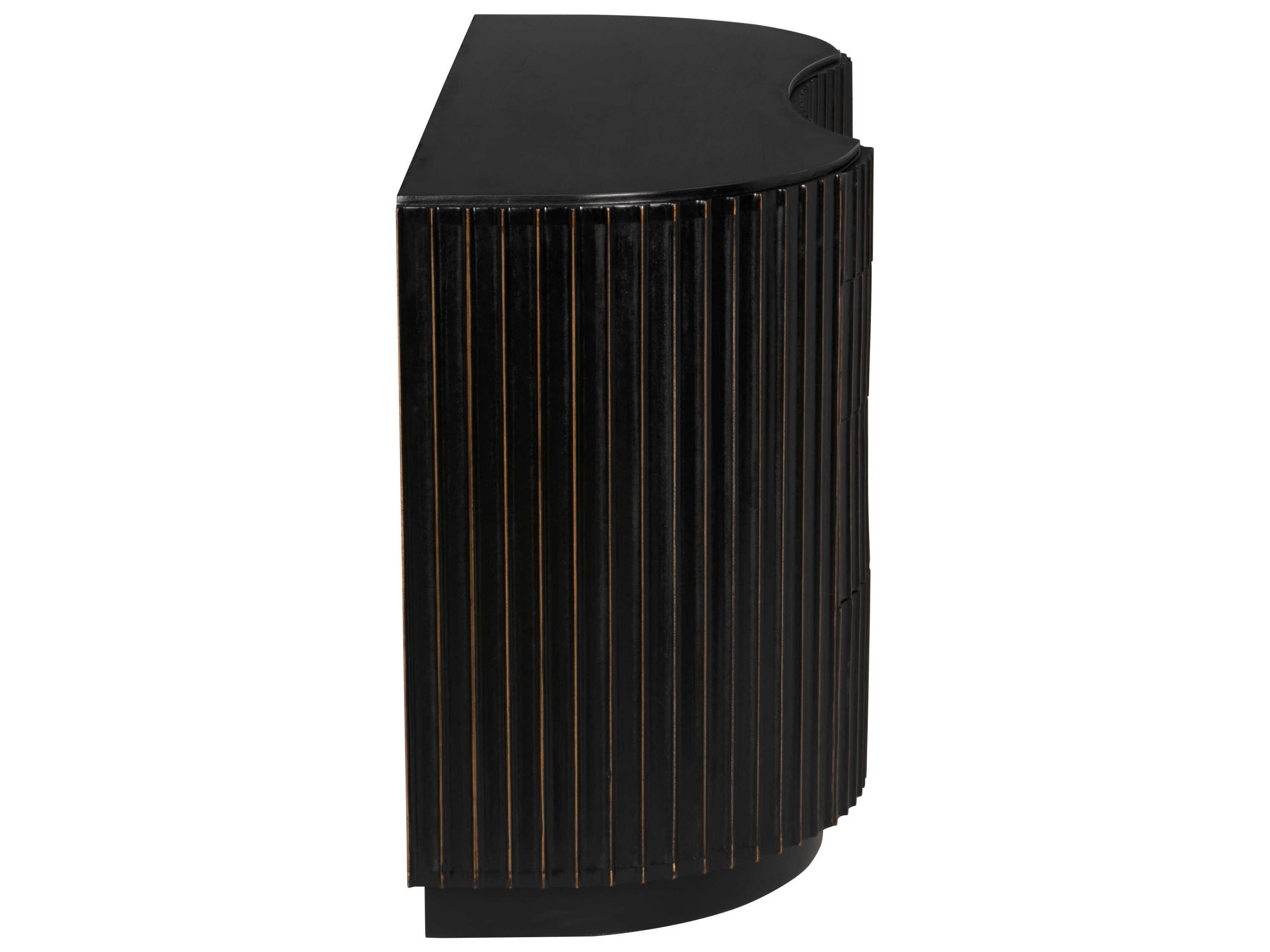 Noir Irene 4-Drawers Mahogany Wood Dresser