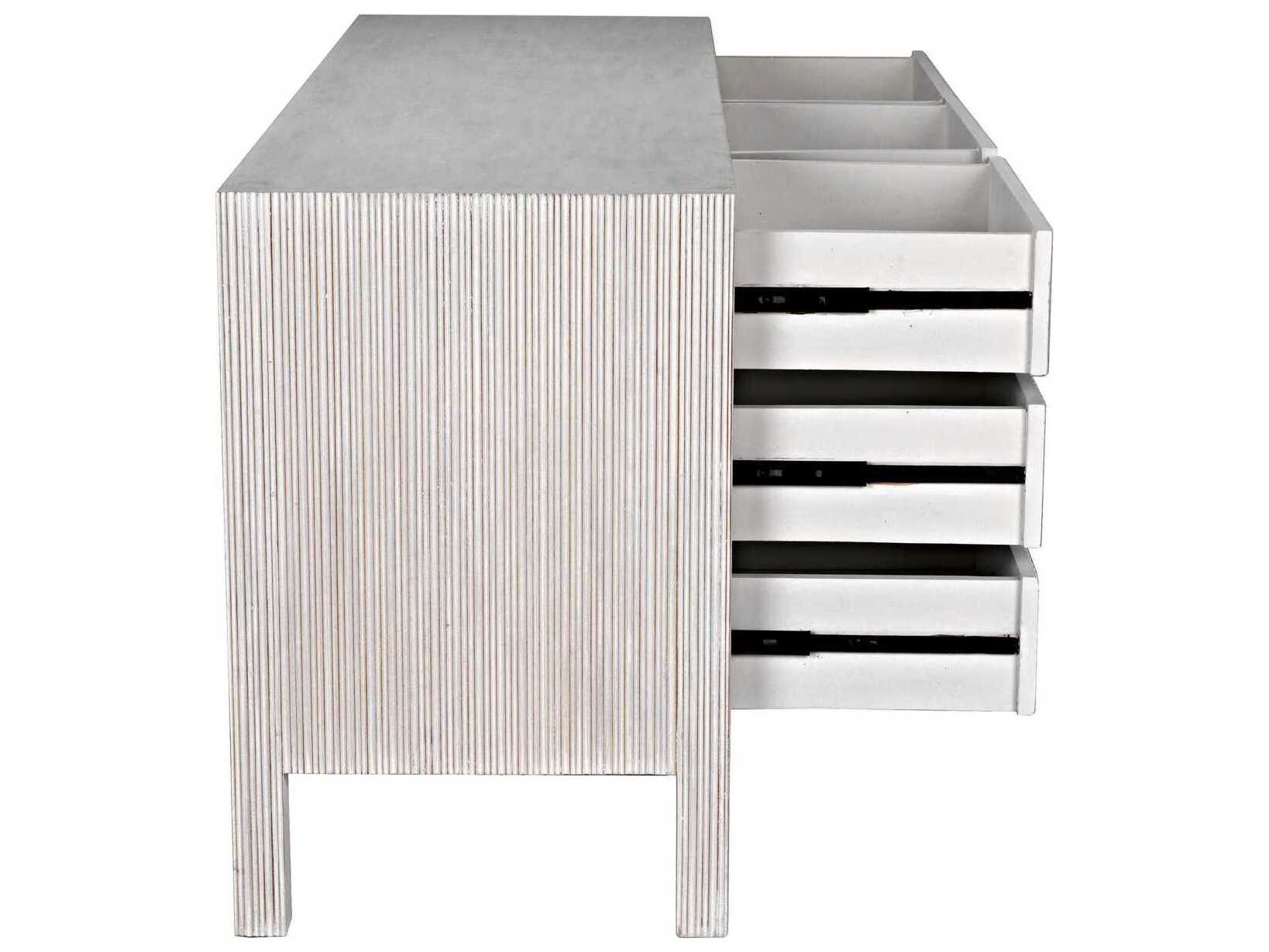 Noir Conrad 9-Drawers Mahogany Wood Dresser