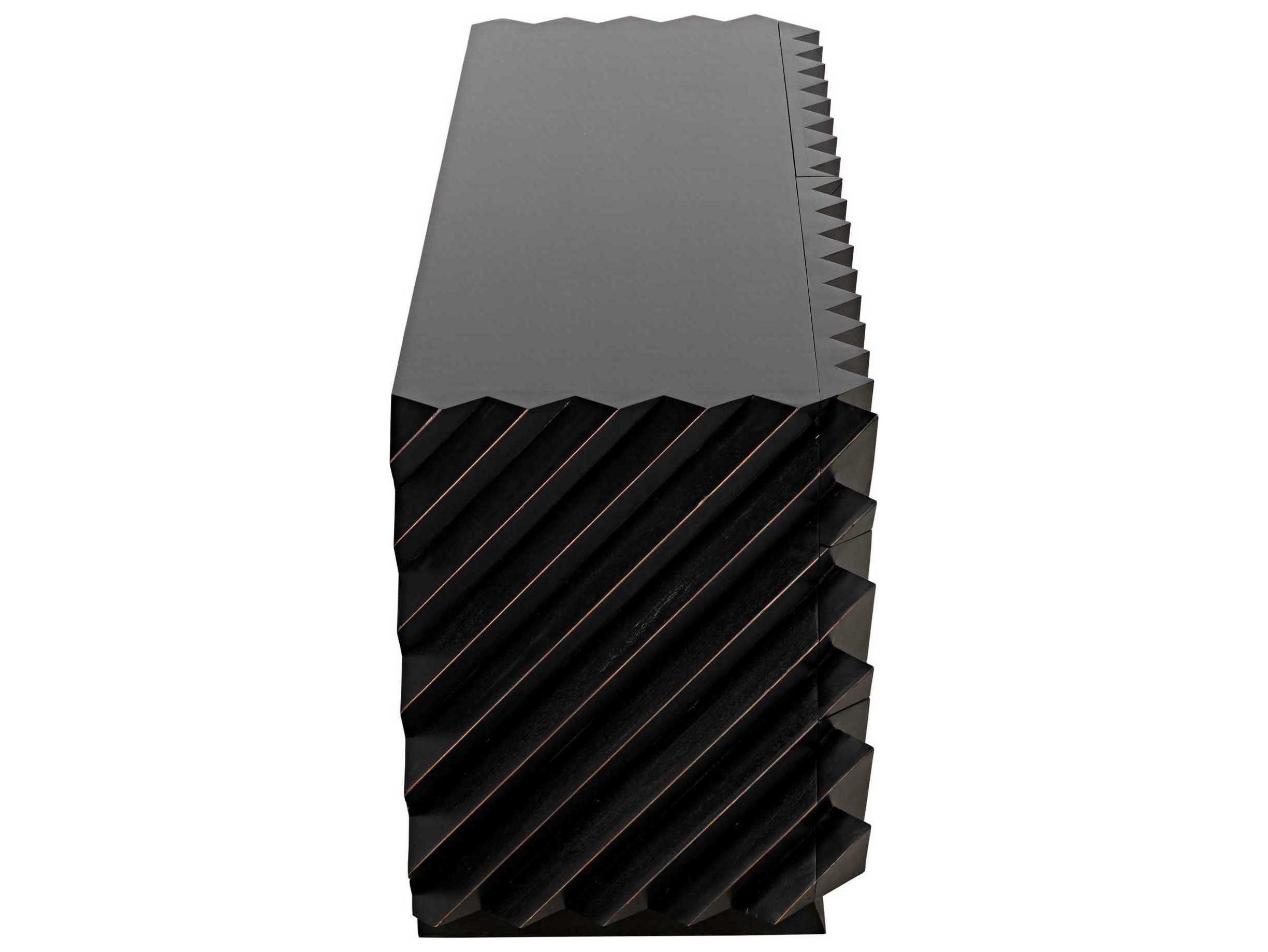 Noir Hikaru 6-Drawers Mahogany Wood Double Dresser